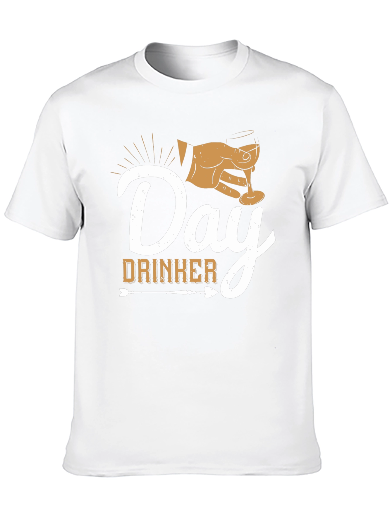 Black Day Drinker Graphic Tee - Black Casual T-Shirt view 10