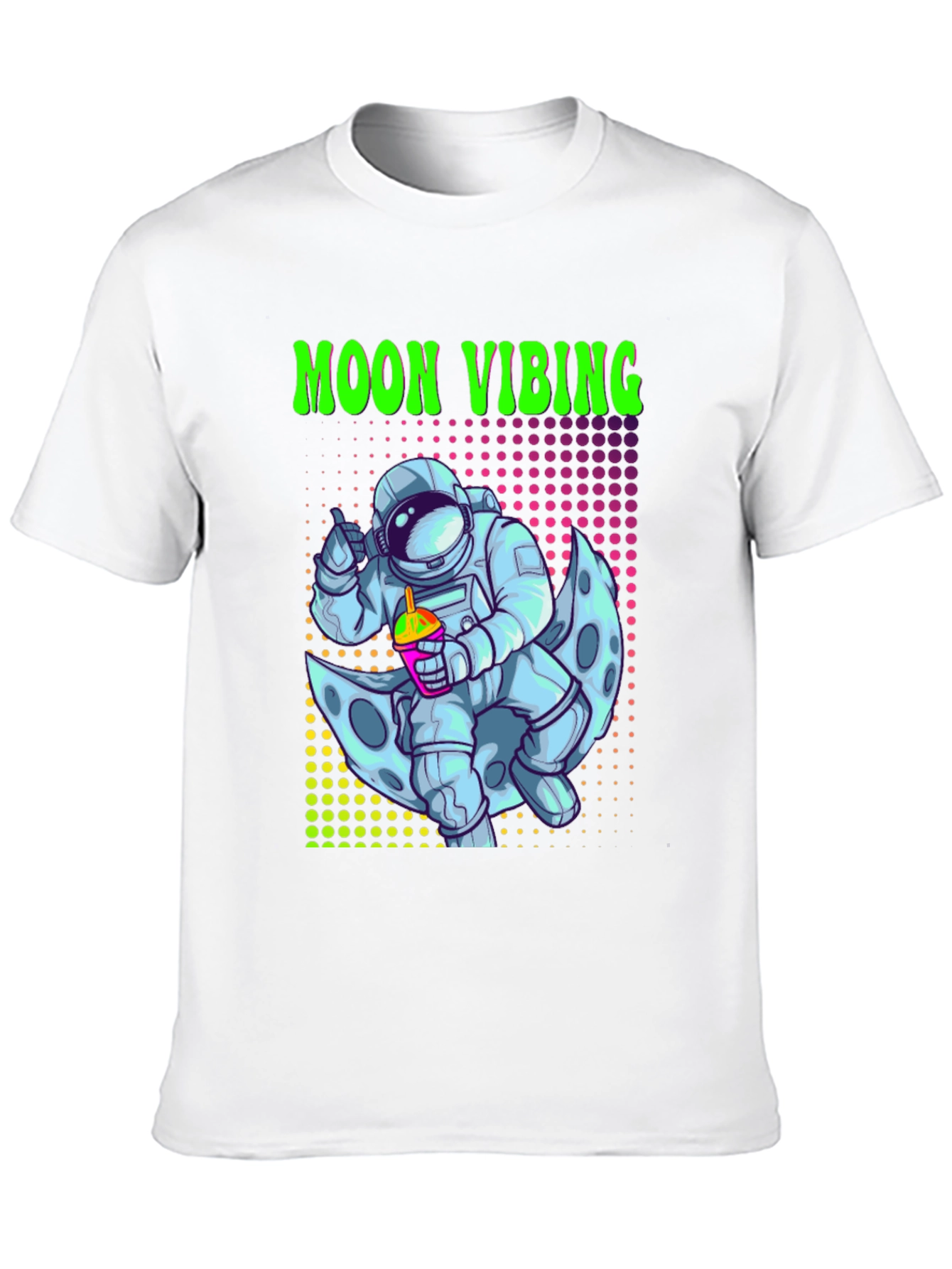 Black Moon Vibing Astronaut T-Shirt view 10