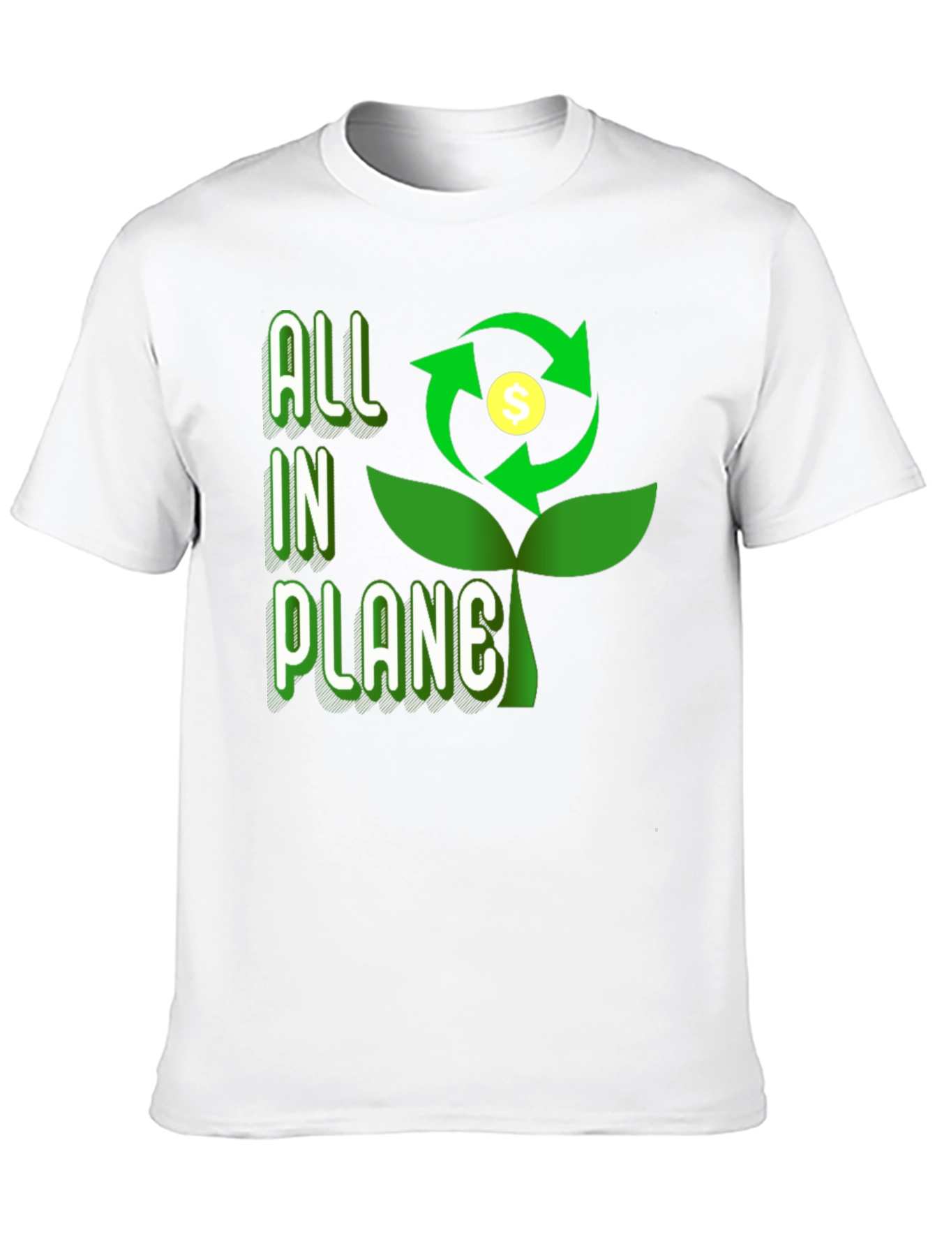 Black All In Plane Graphic Tee - Eco-Friendly Design view 10