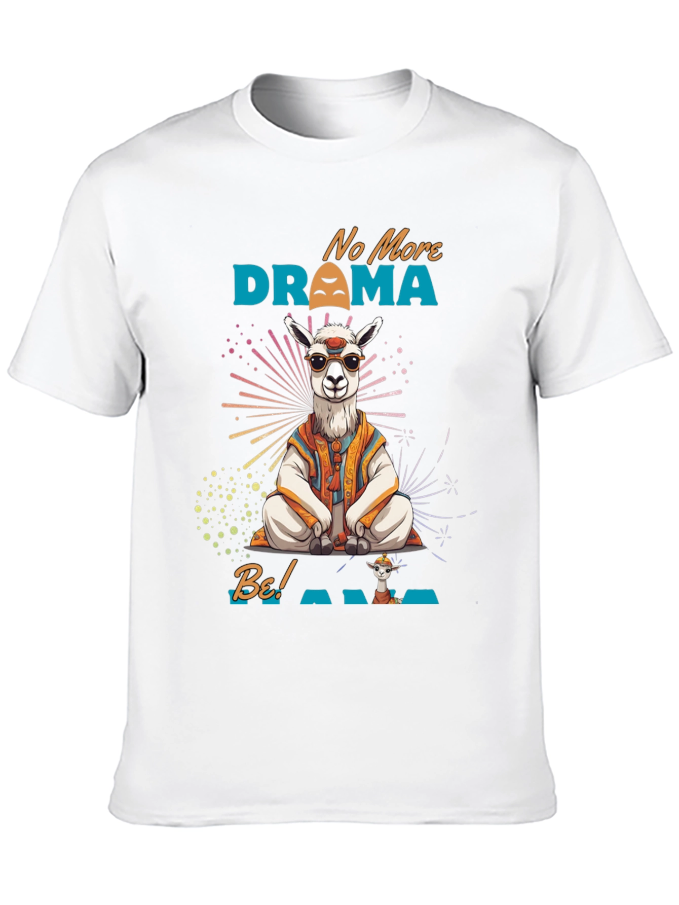 Black No More Drama Llama Men's T-Shirt view 10