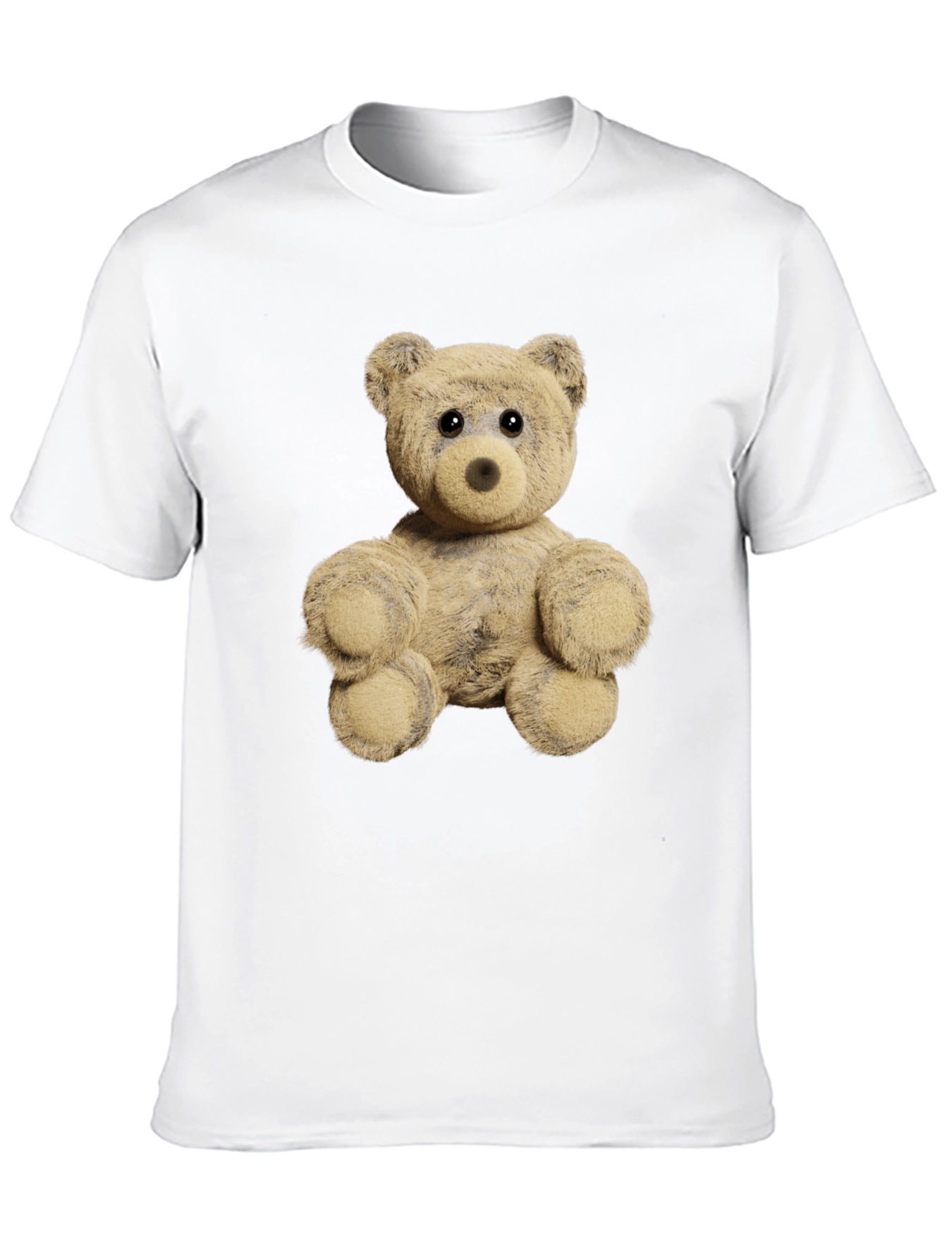 Black Teddy Bear Graphic Tee - Soft Plush Design view 10