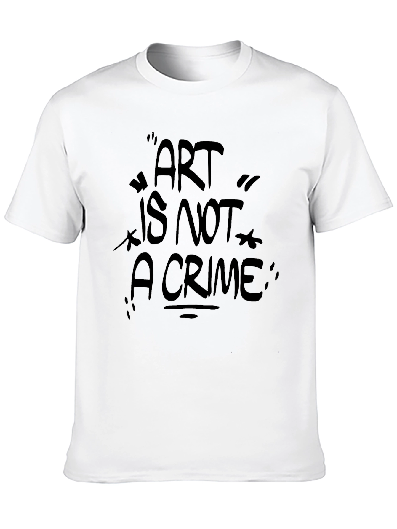 Black Art Is Not A Crime Black Graphic Tee Shirt view 10