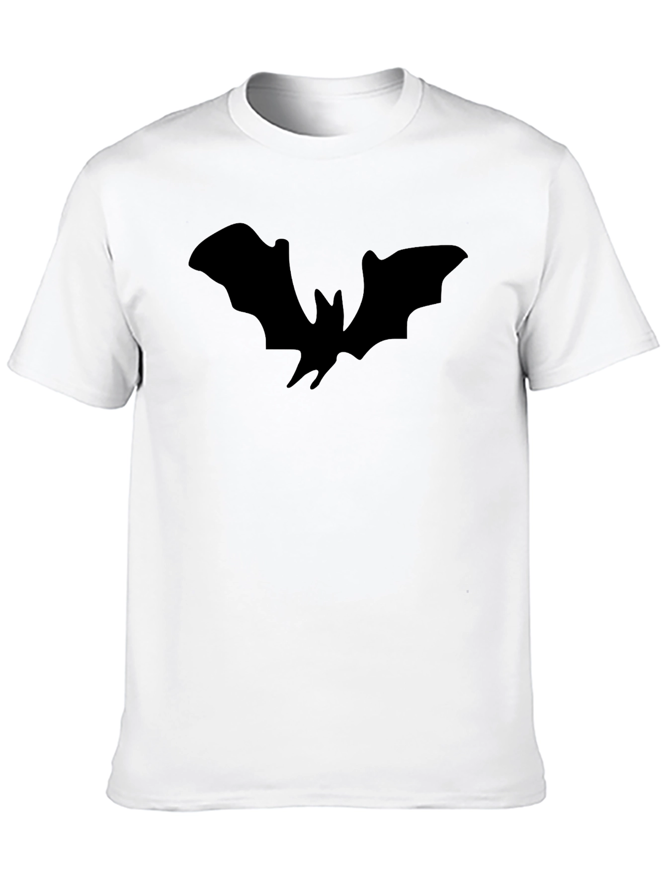 Black Bat Silhouette Black T-Shirt view 10