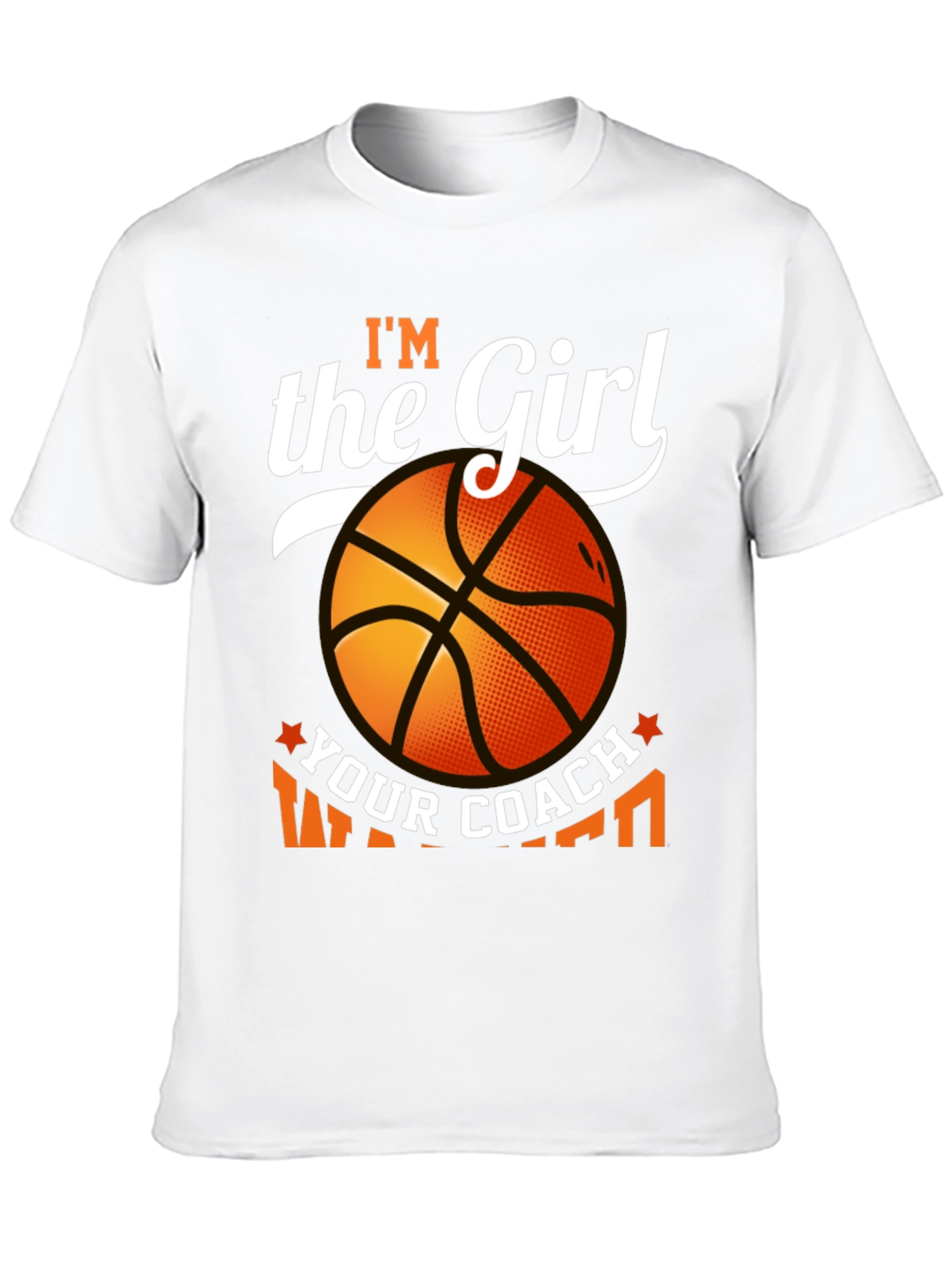 Black I'm The Girl Your Coach Warned You About Basketball T-Shirt view 10