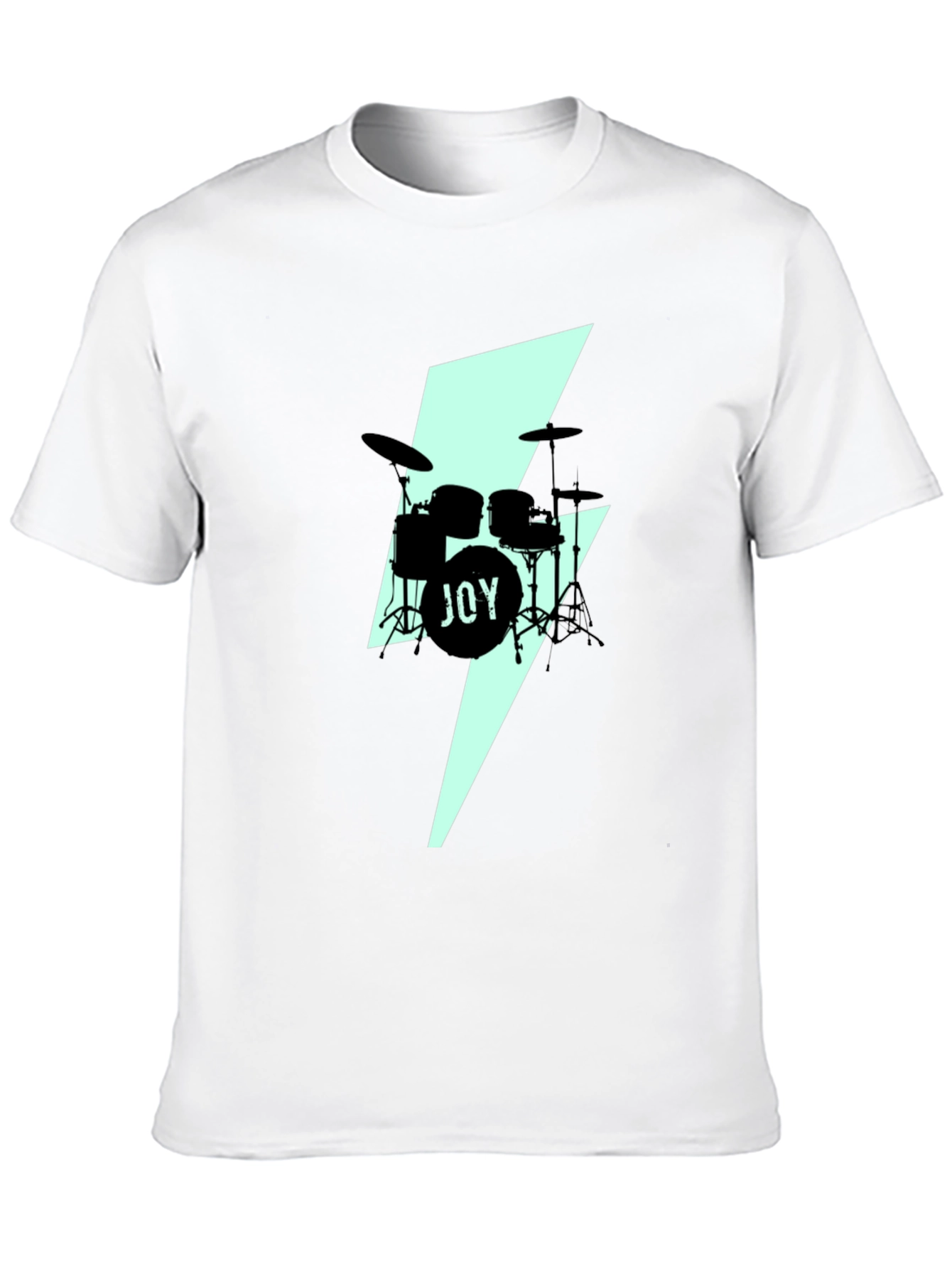 Black Joy Drums Graphic Tee - Black Crew Neck view 10
