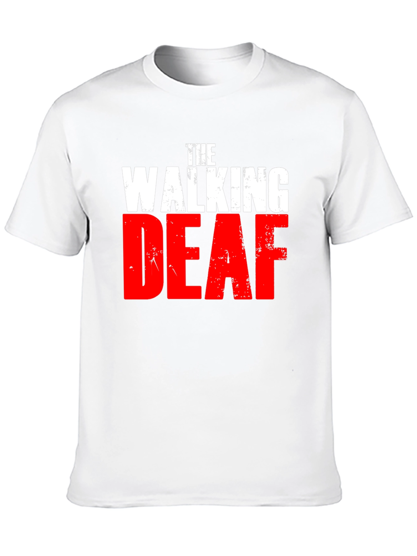 Black The Walking Deaf Funny T-Shirt view 10