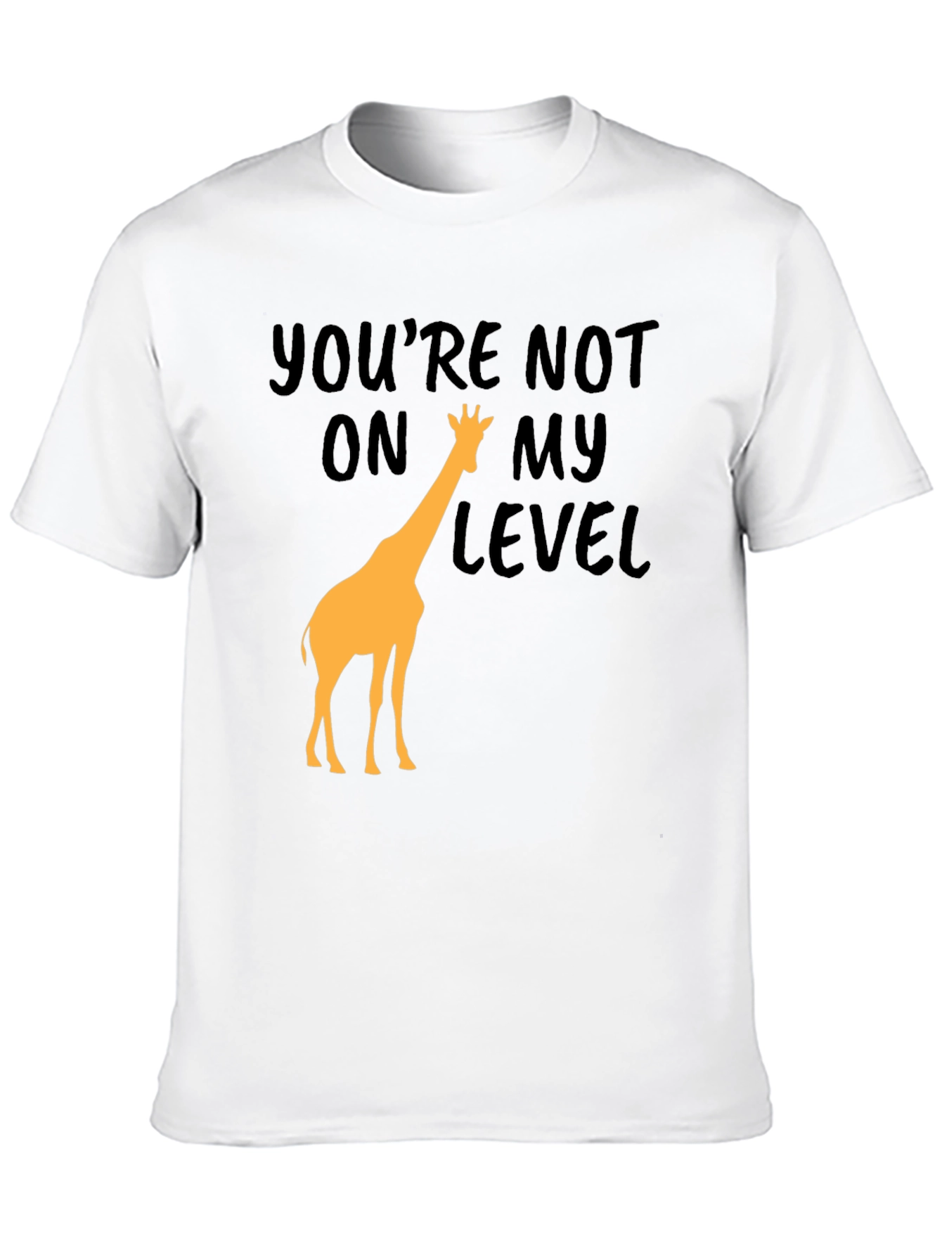 Black You're Not On My Level Giraffe Graphic Tee view 10