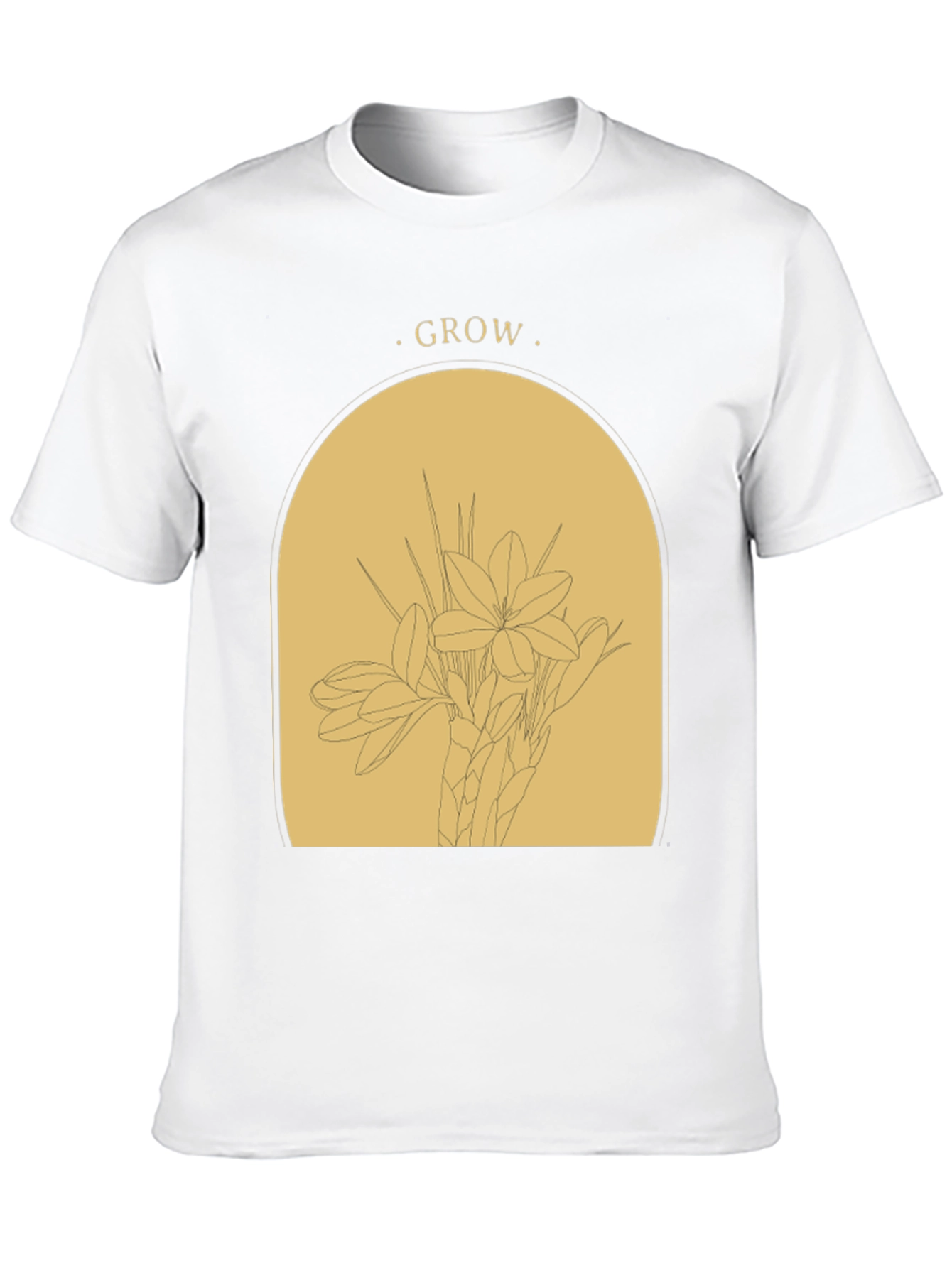 Black Grow Graphic T-Shirt - Black Botanical Tee view 10