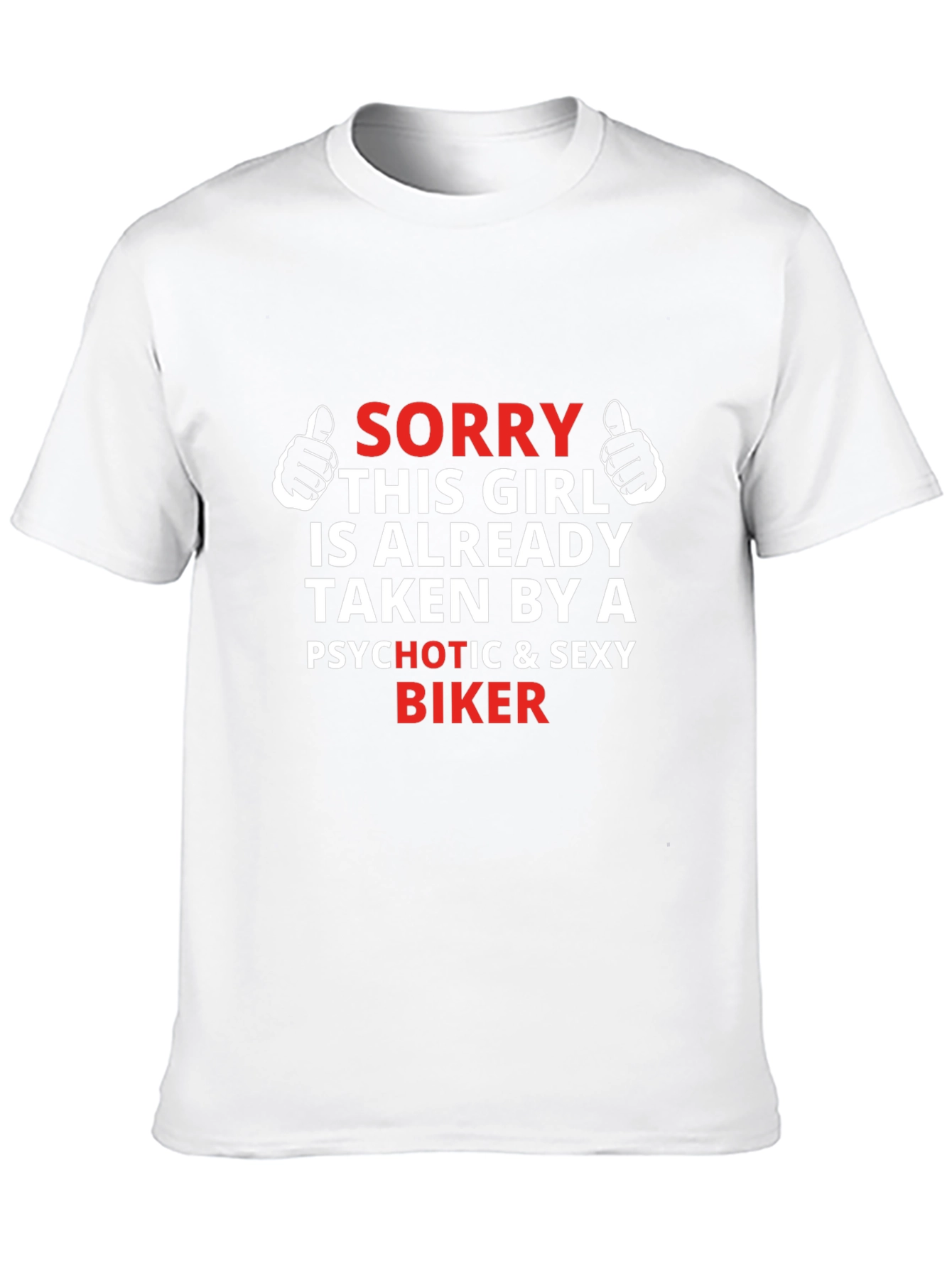Black Sorry Taken by Biker Graphic Tee - Gift for Girlfriend view 10