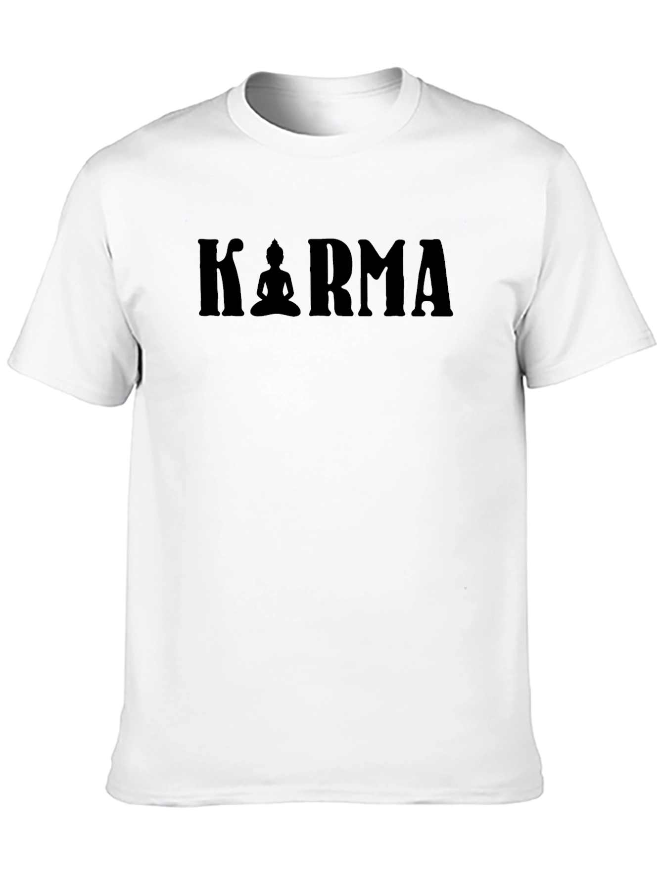 Karma Graphic T-Shirt - Buddha Silhouette Meditating Design - 10