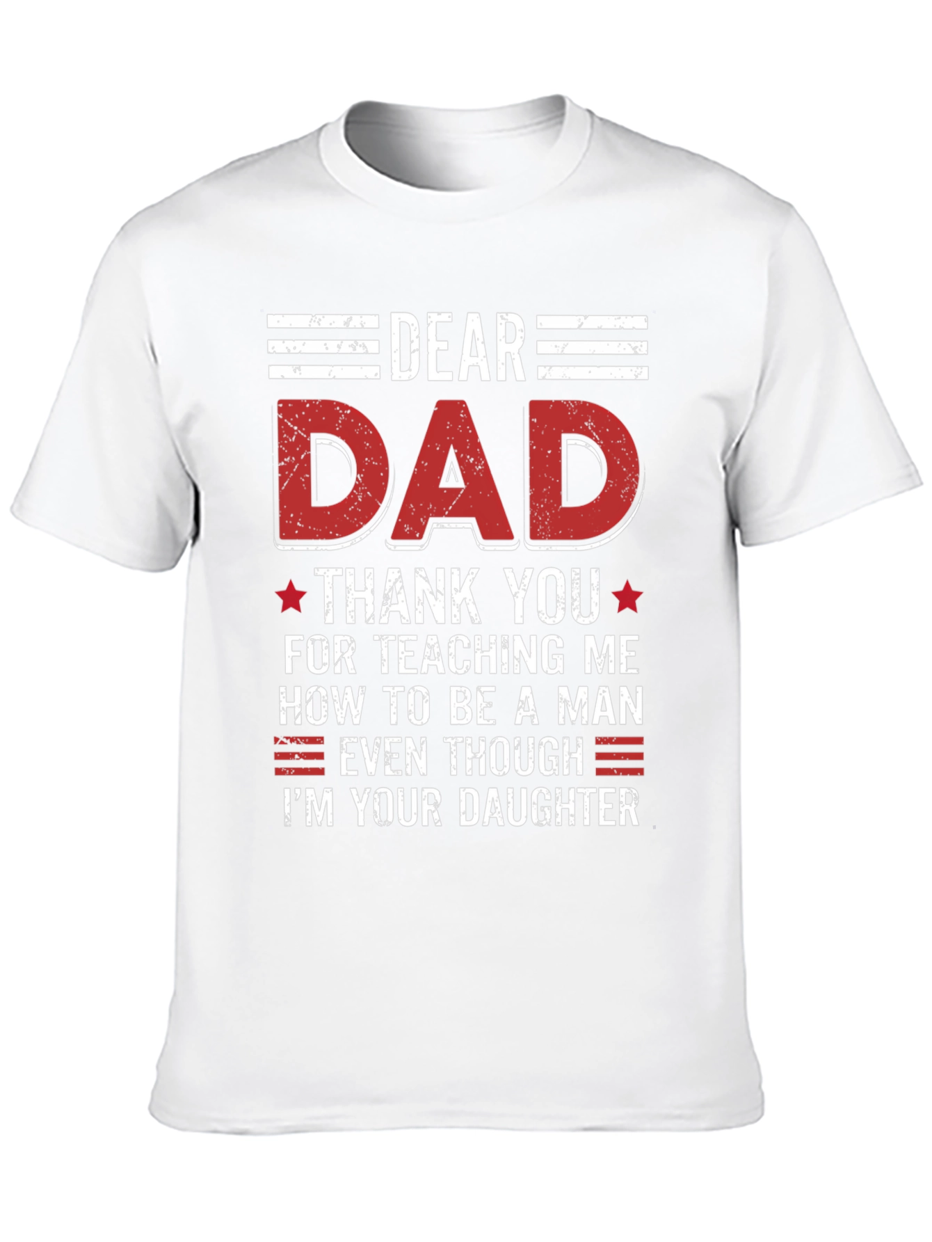 Black Dear Dad T-Shirt - Father's Day Gift view 10