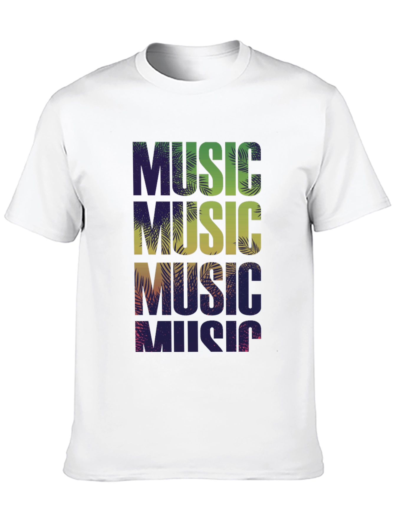 Black Tropical Music Vibes Graphic Tee view 10