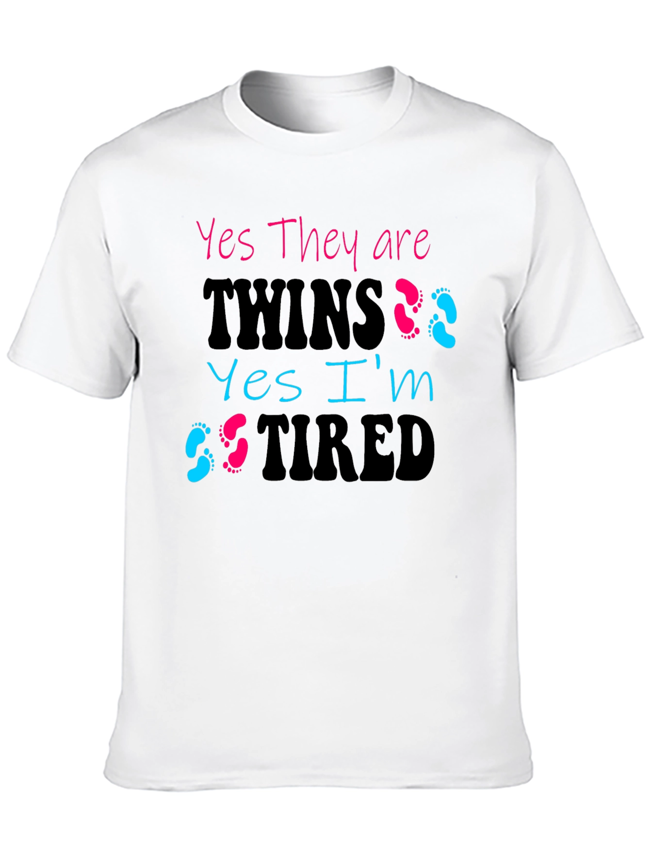 Black Yes They are Twins T-Shirt view 10