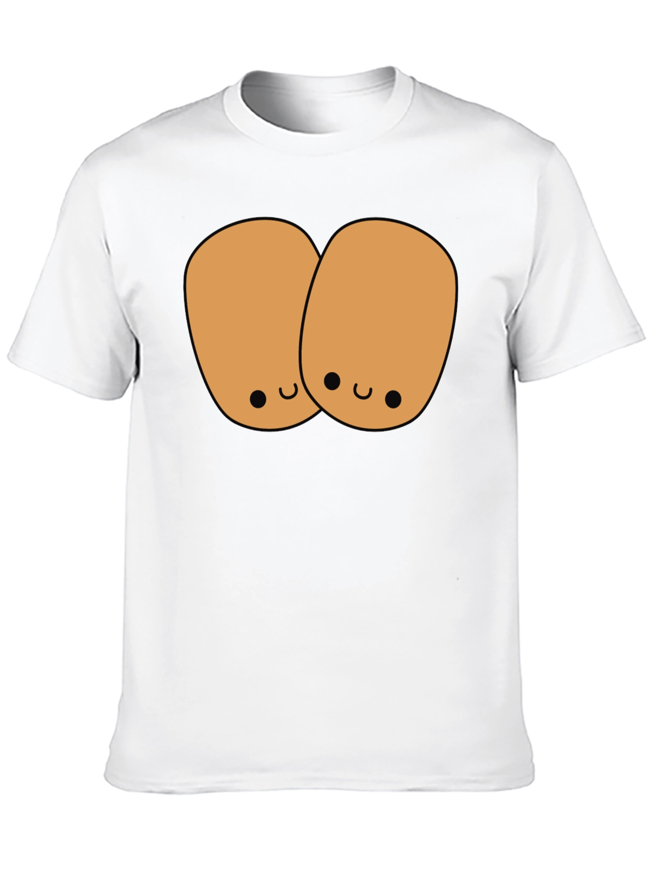 Black Cute Potato Duo Black T-Shirt view 10