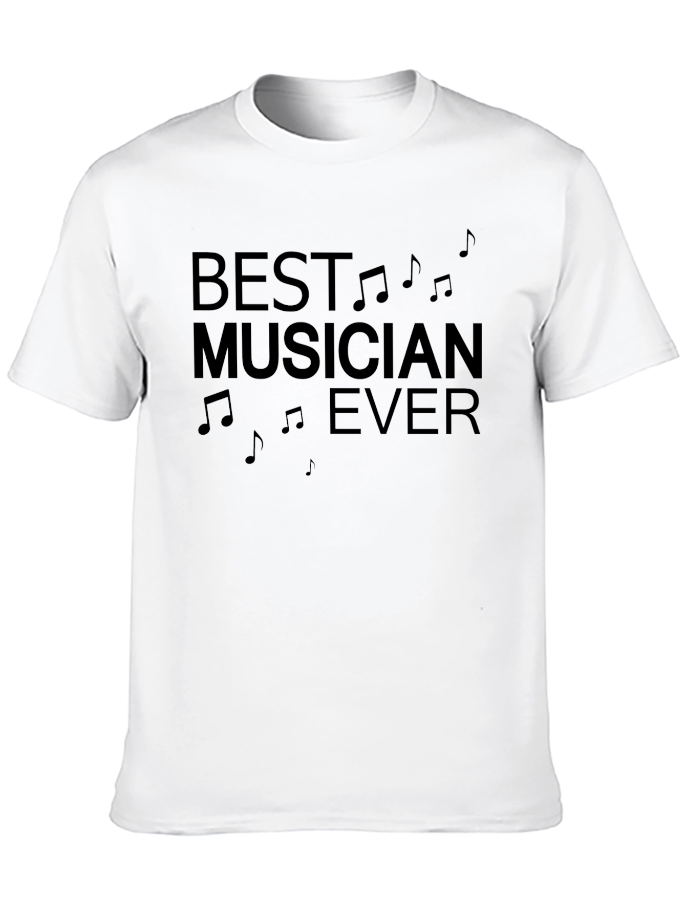Black Best Musician Ever Black Graphic T-Shirt view 10