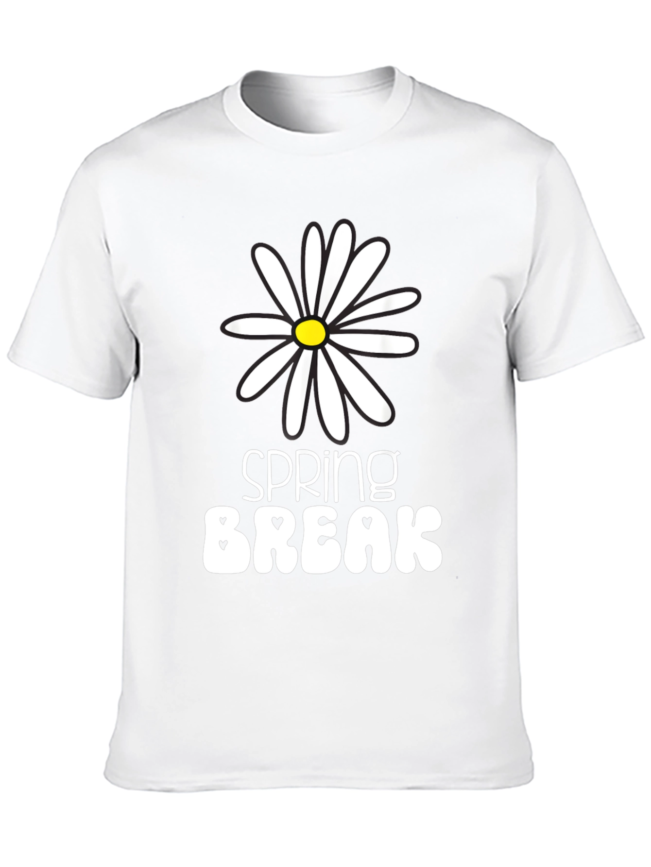Black Spring Break Daisy Graphic Tee - Unisex view 10