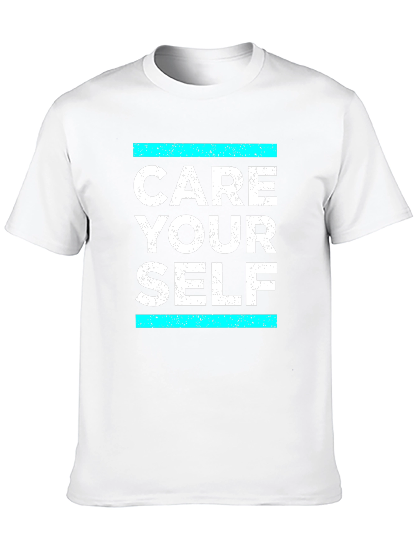 Black Care Your Self T-Shirt - Black Graphic Tee view 10