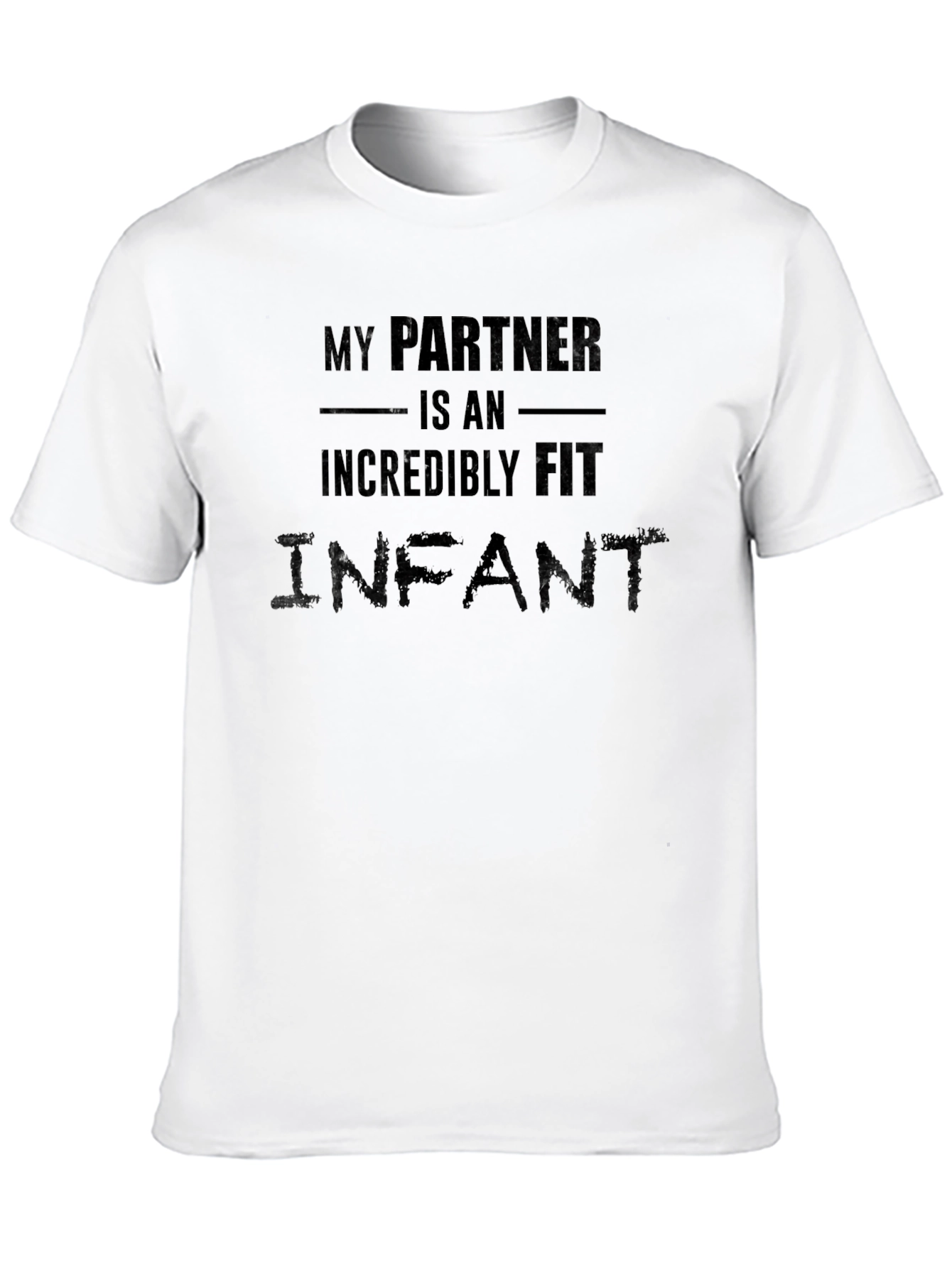 Black Partner Infant Novelty T-Shirt - Funny Humor Tee view 10