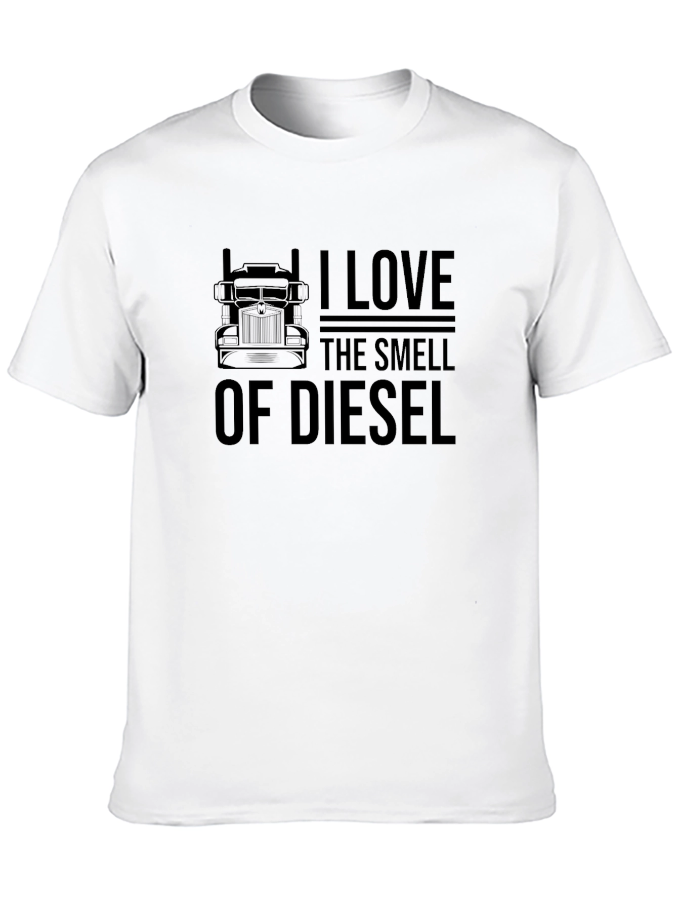 Black I Love the Smell of Diesel Black T-Shirt view 10