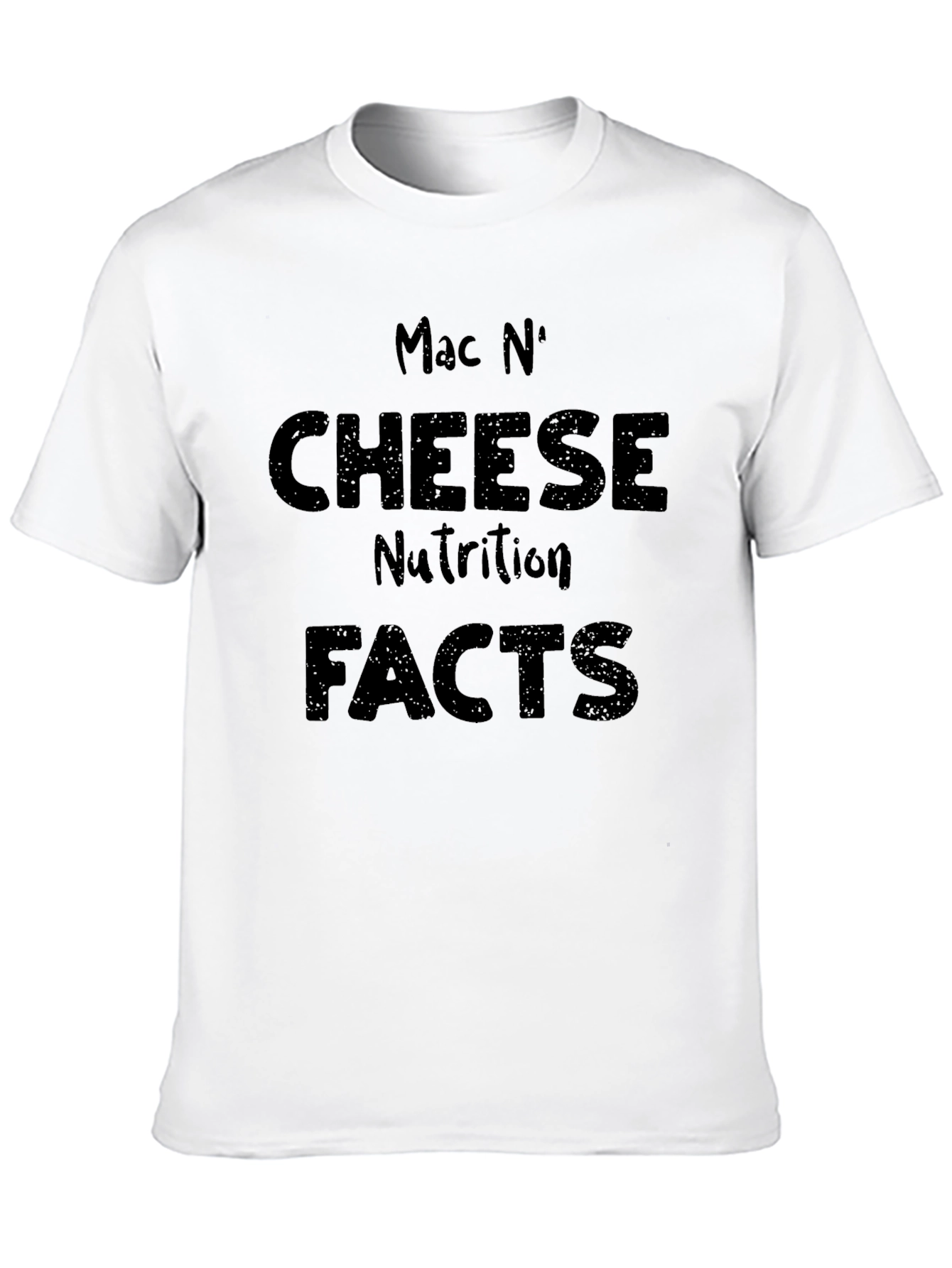 Black Mac N' Cheese Nutrition Facts Graphic Tee view 10