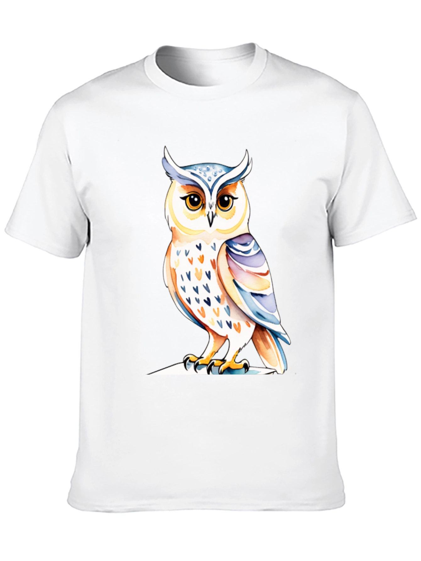 Black Black Owl Graphic Tee - Unique Bird Design view 10