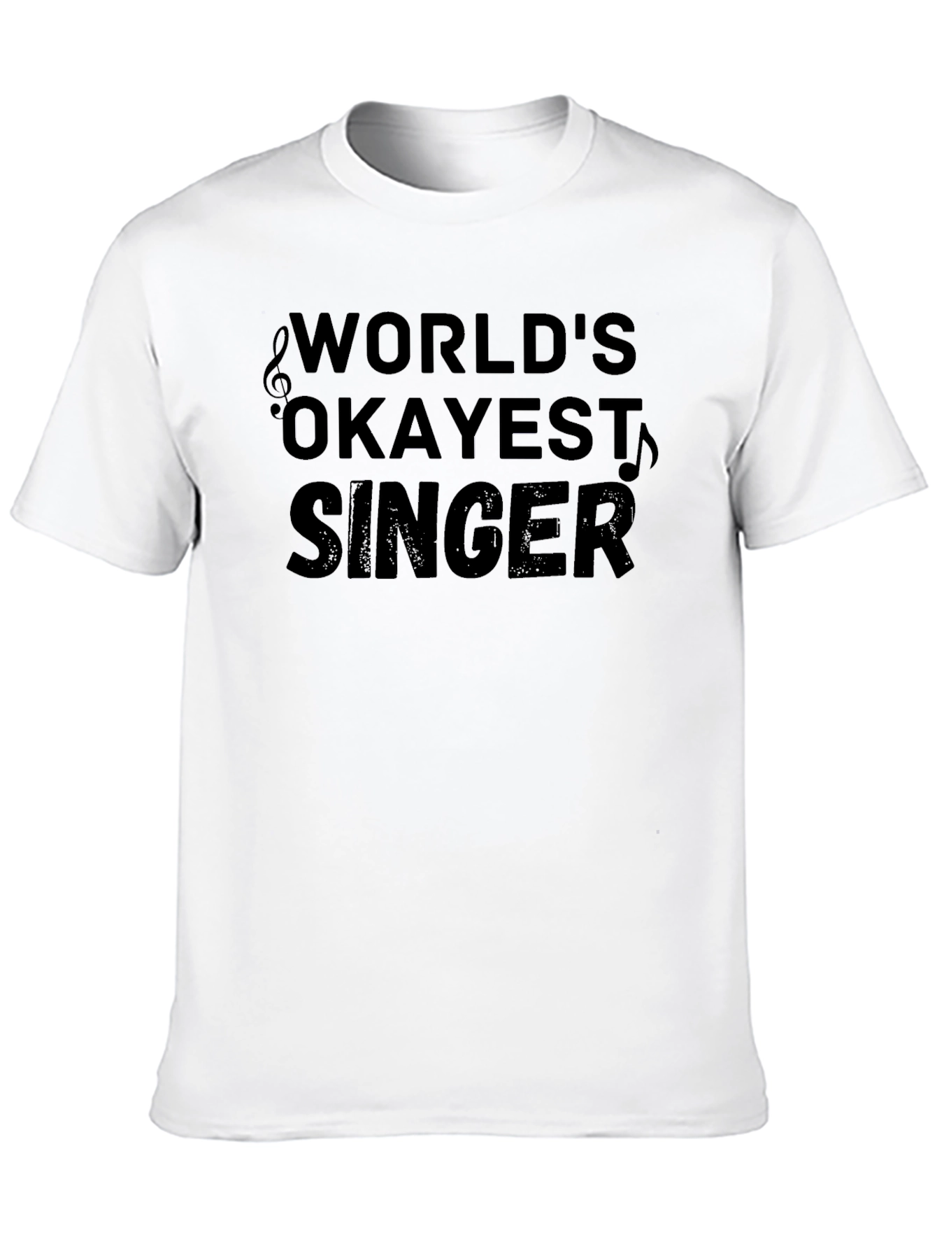 Black World's Okayest Singer Black T-Shirt Funny Gift view 10