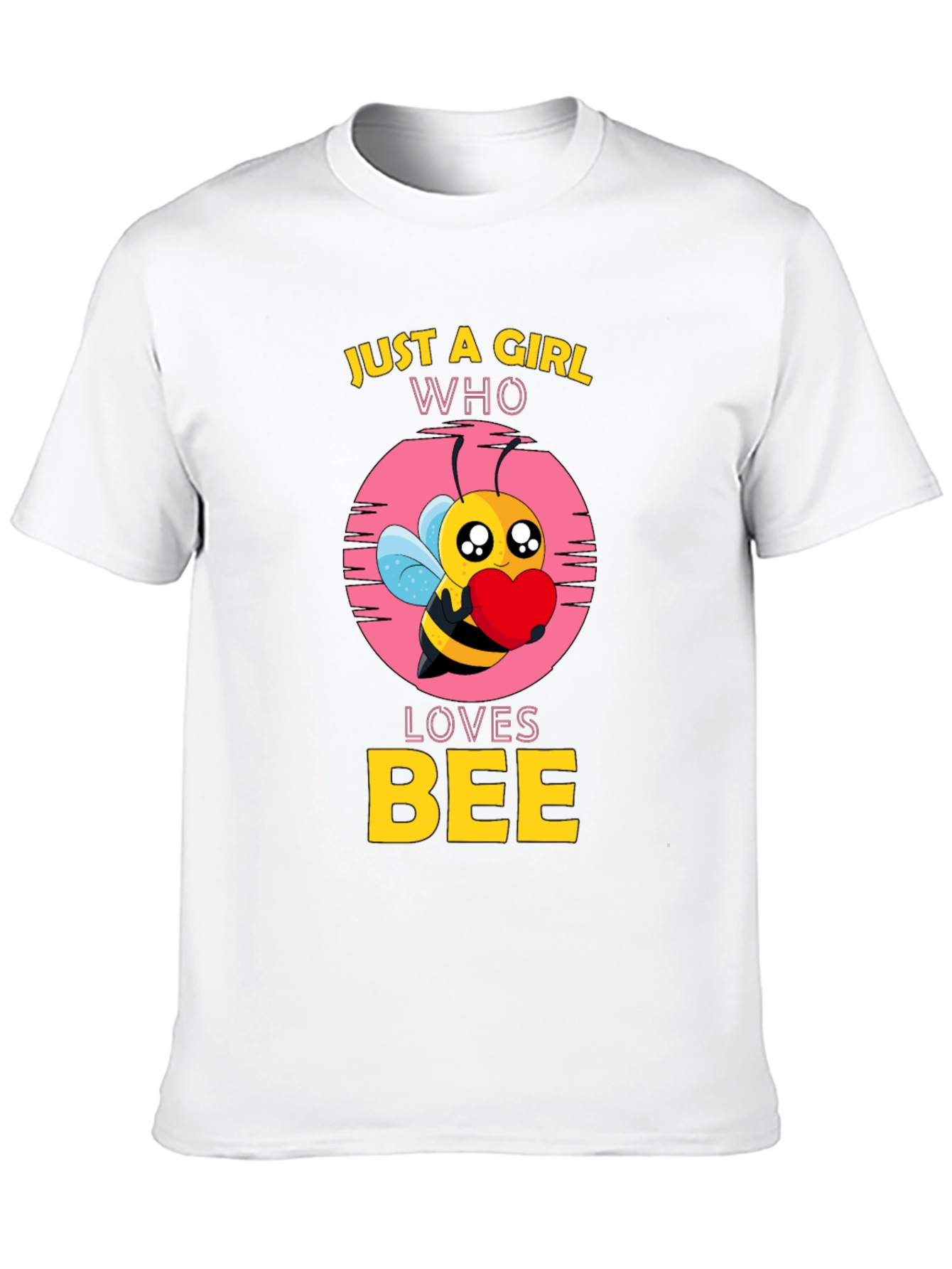 Black Just A Girl Who Loves Bee Black T-Shirt view 10