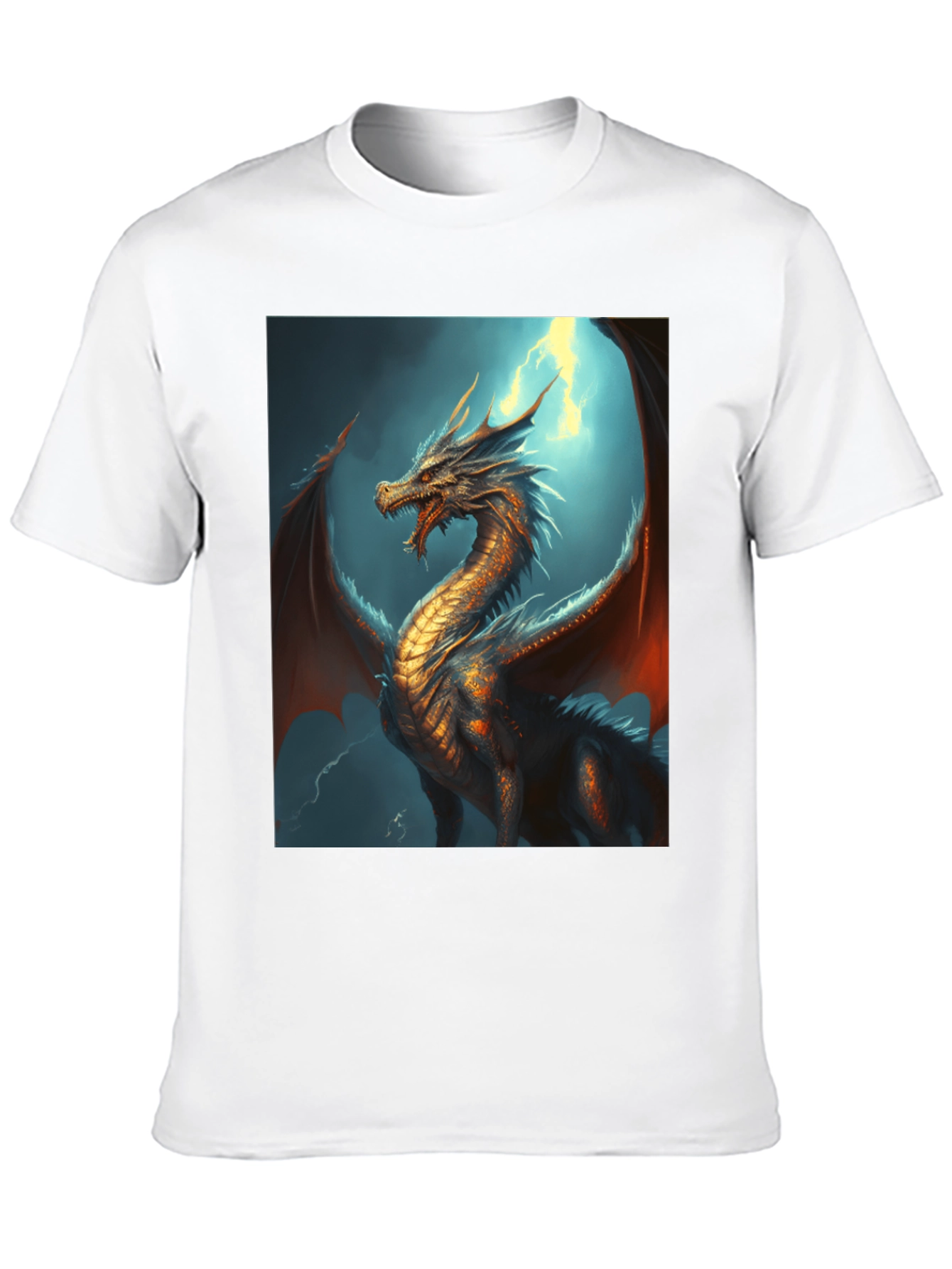 Black Dragon Graphic Tee - Fantasy Style view 10