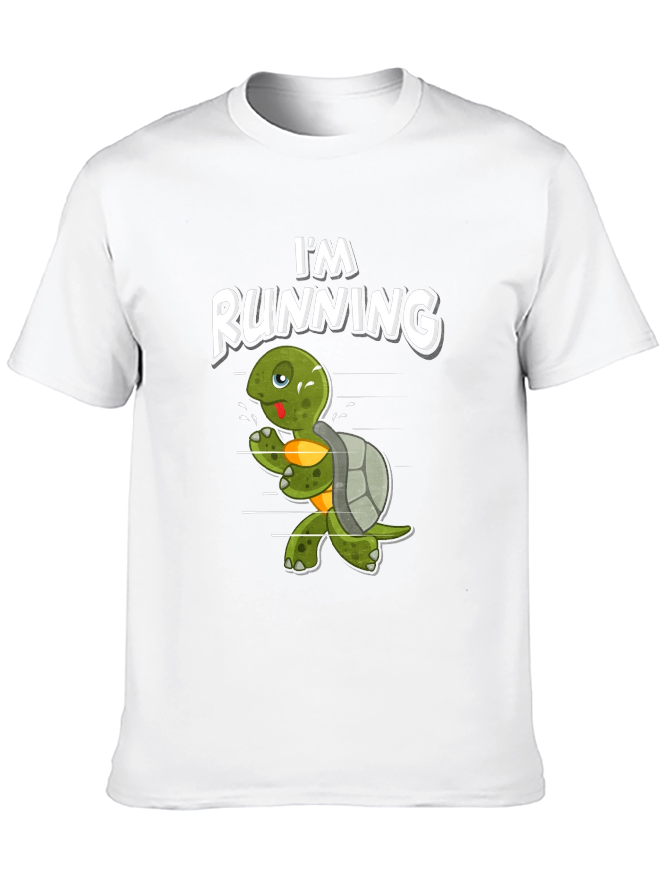 Black Running Turtle Graphic Tee - Fun Novelty Shirt view 10