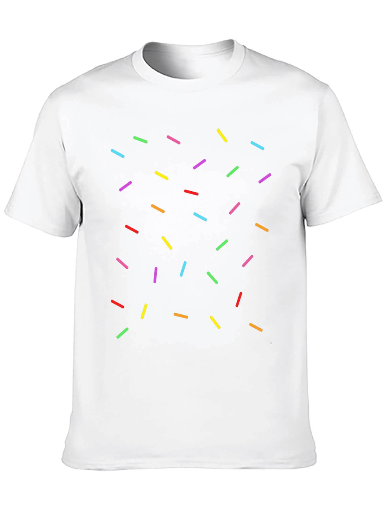 Black Sprinkle Pattern Black T-Shirt - Casual Unisex Tee view 10
