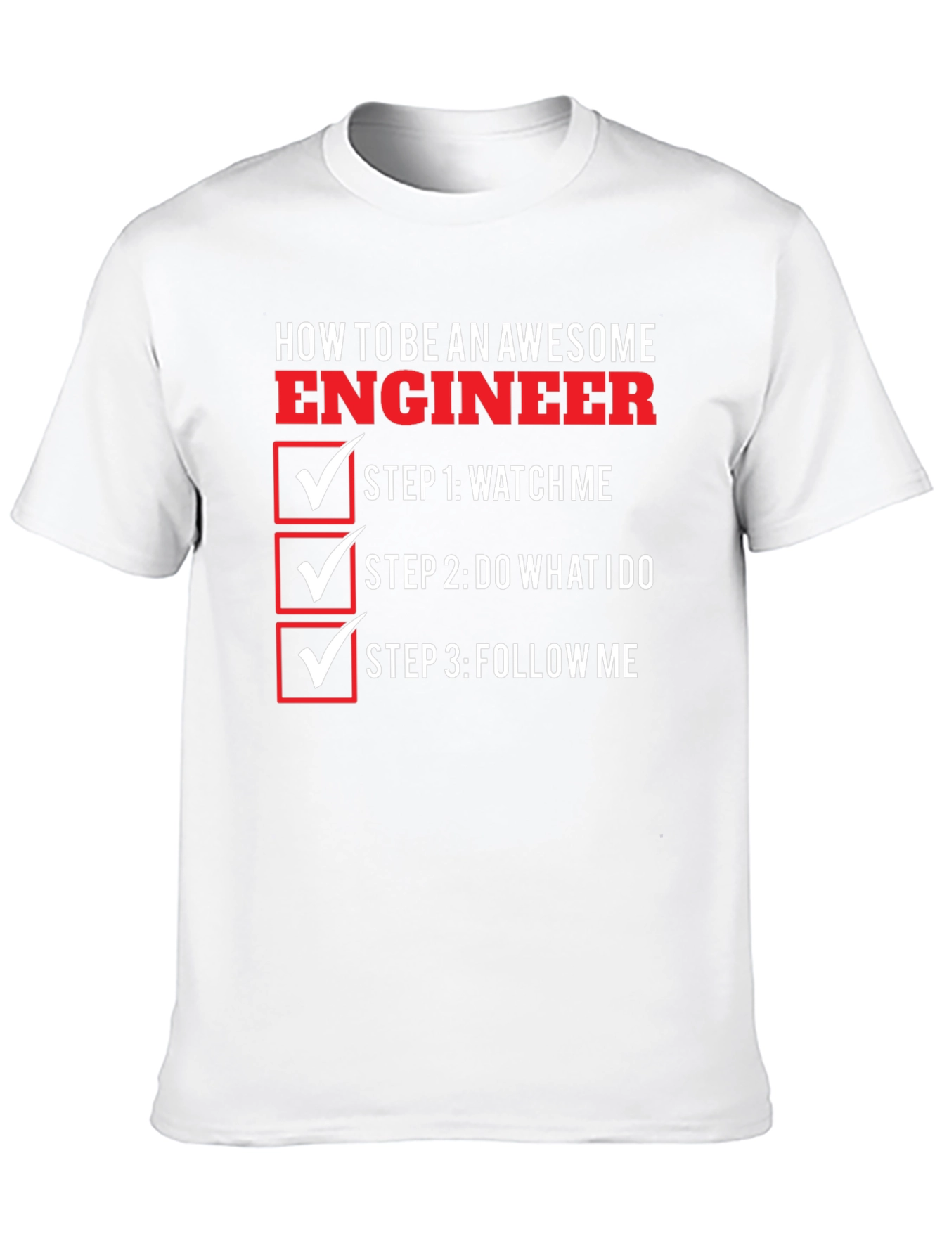 Black Awesome Engineer T-Shirt - Funny Engineering Gift view 10