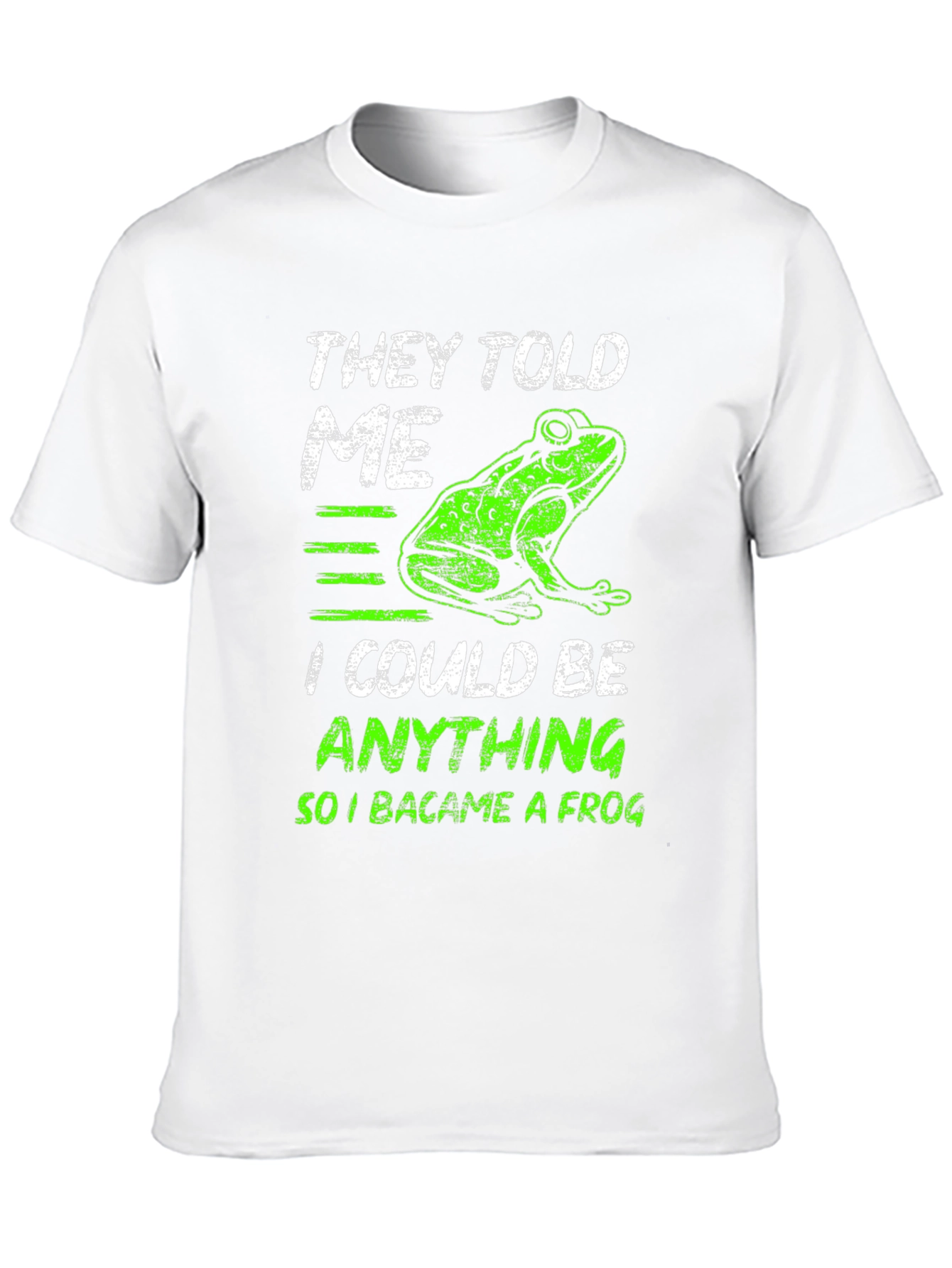 Black They Told Me I Could Be Anything Frog T-Shirt view 10