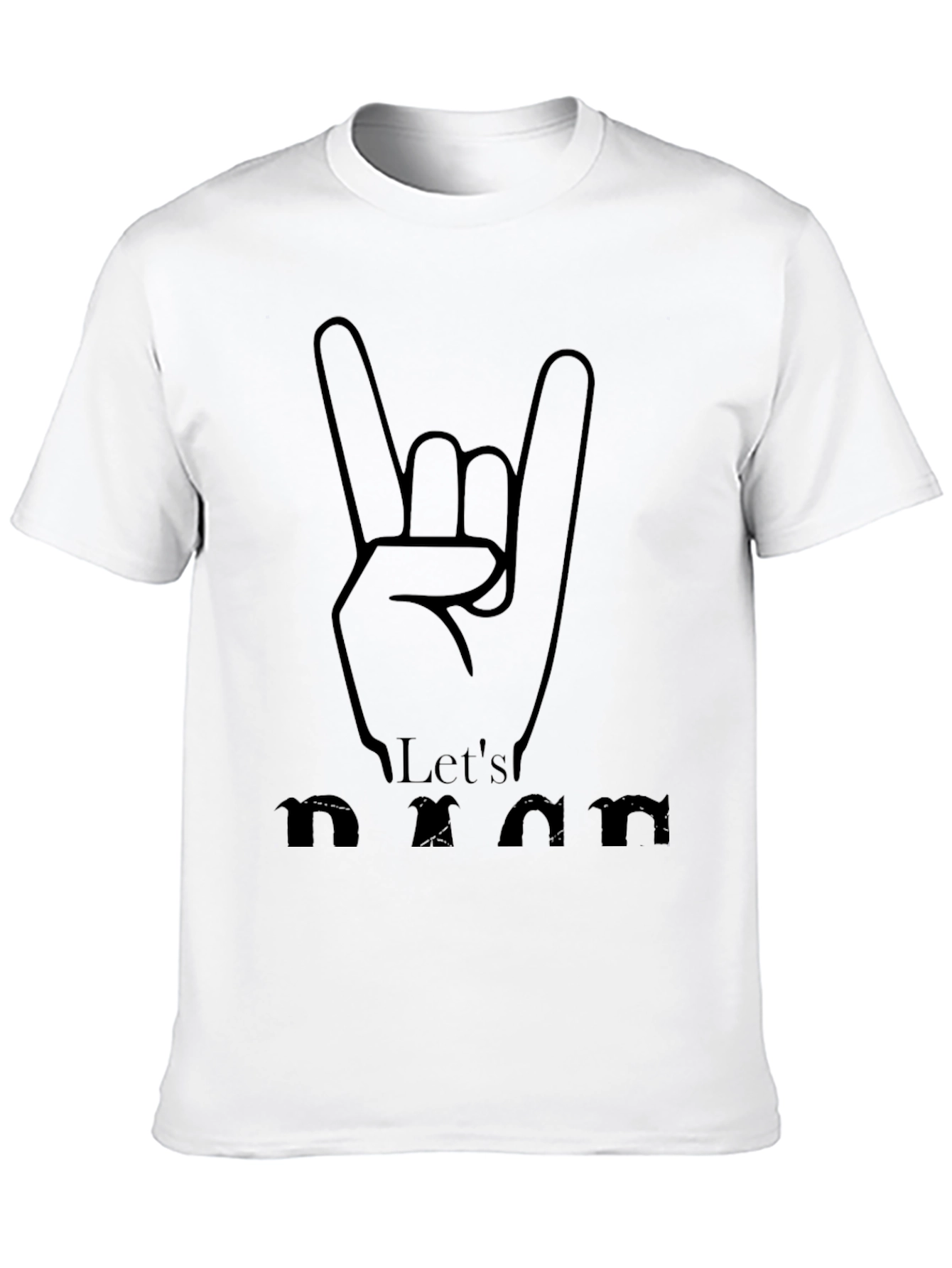 Black Let's Rock Dad T-Shirt view 10