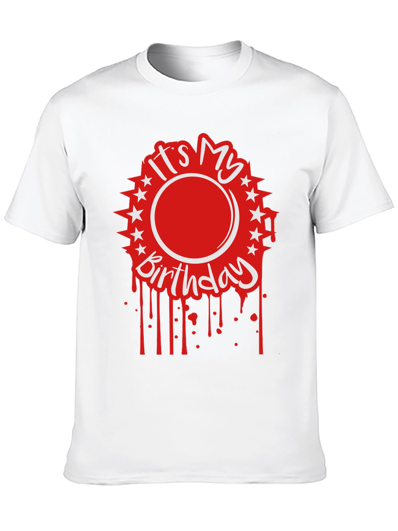 Black It's My Birthday Graphic Tee - Black Cotton Blend view 10