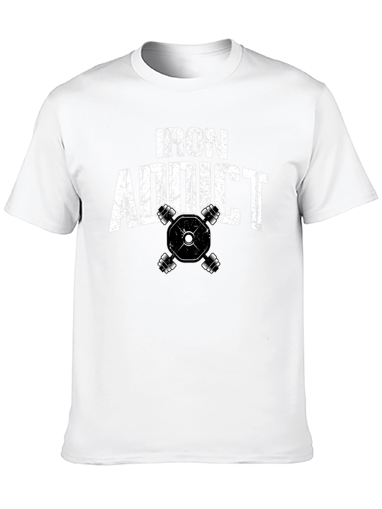 Black Iron Addict Black Graphic T-Shirt view 10