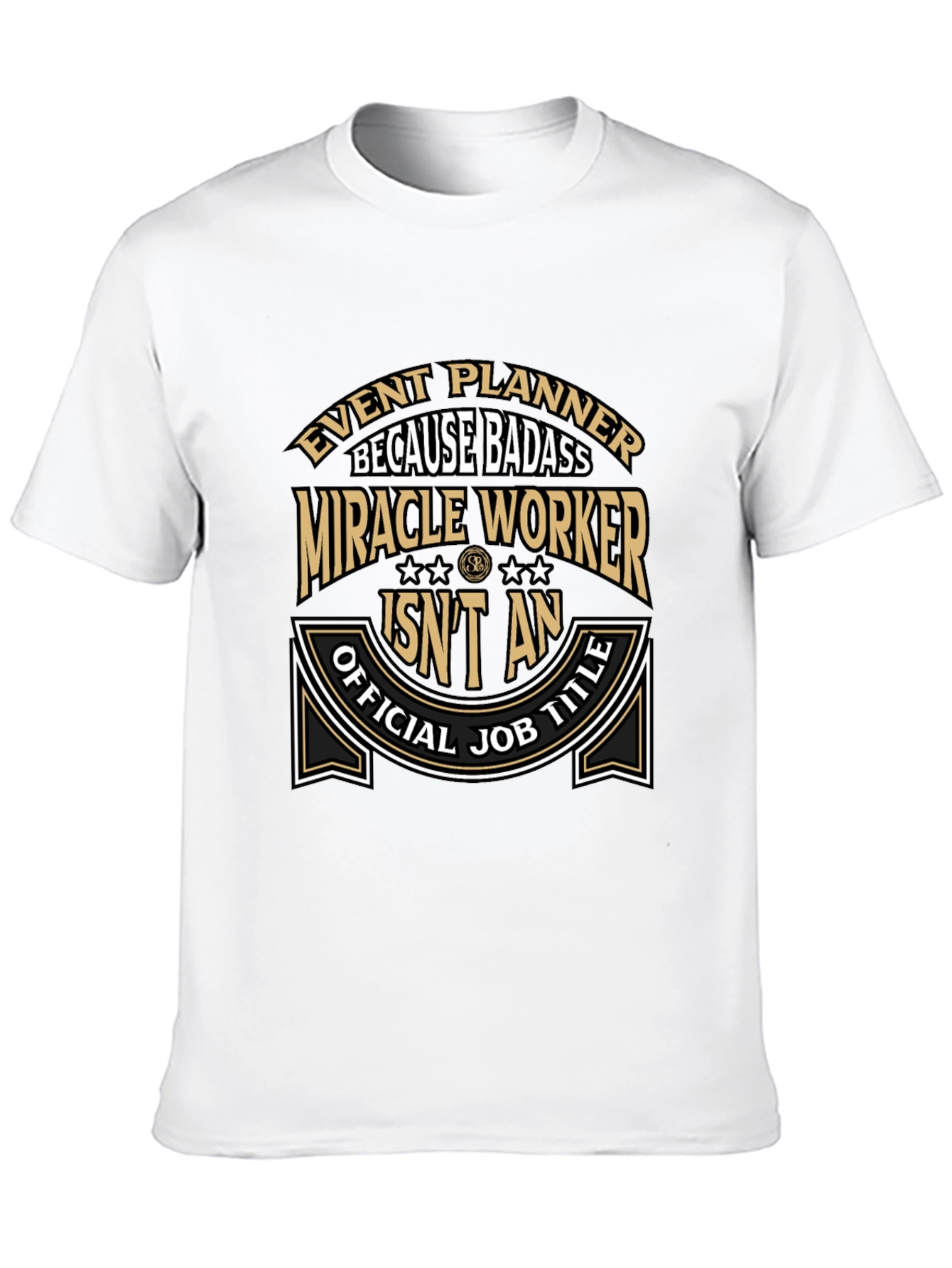 Black Event Planner Badass T-Shirt Funny Job Title Tee view 10