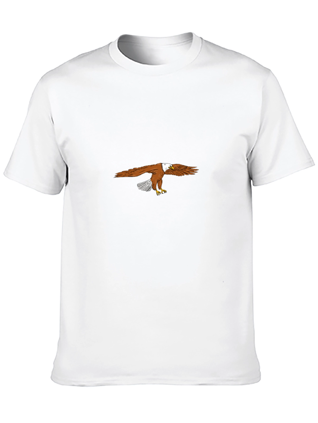 Black Eagle Graphic Black T-Shirt - Men's Casual Wear view 10