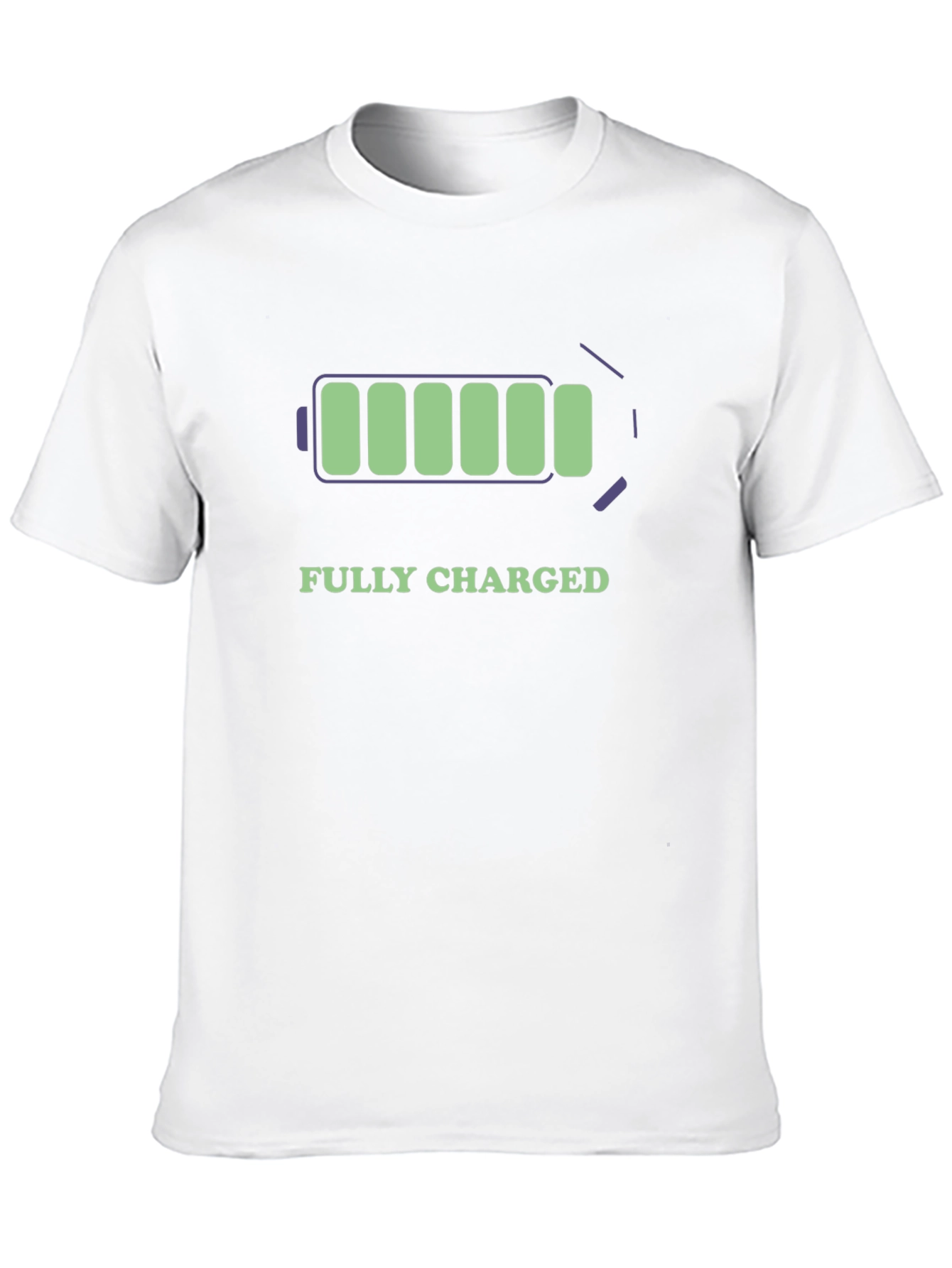 Black Fully Charged Black Cotton Graphic Tee view 10