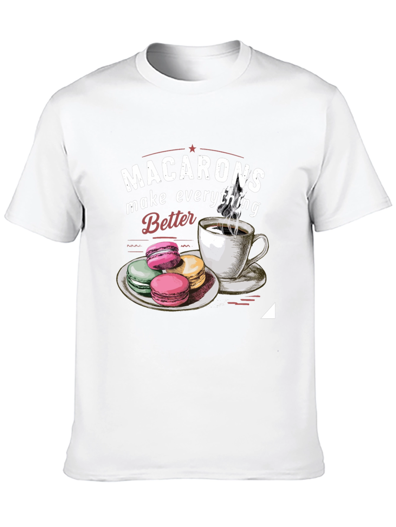 Black Macarons & Coffee Graphic Tee view 10