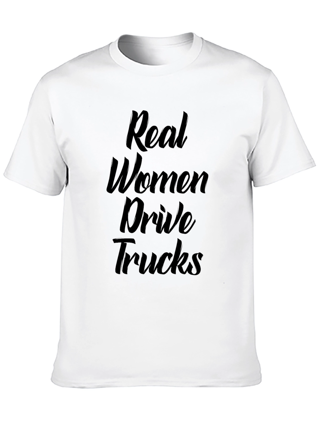 Black Real Women Drive Trucks - Graphic T-Shirt view 10