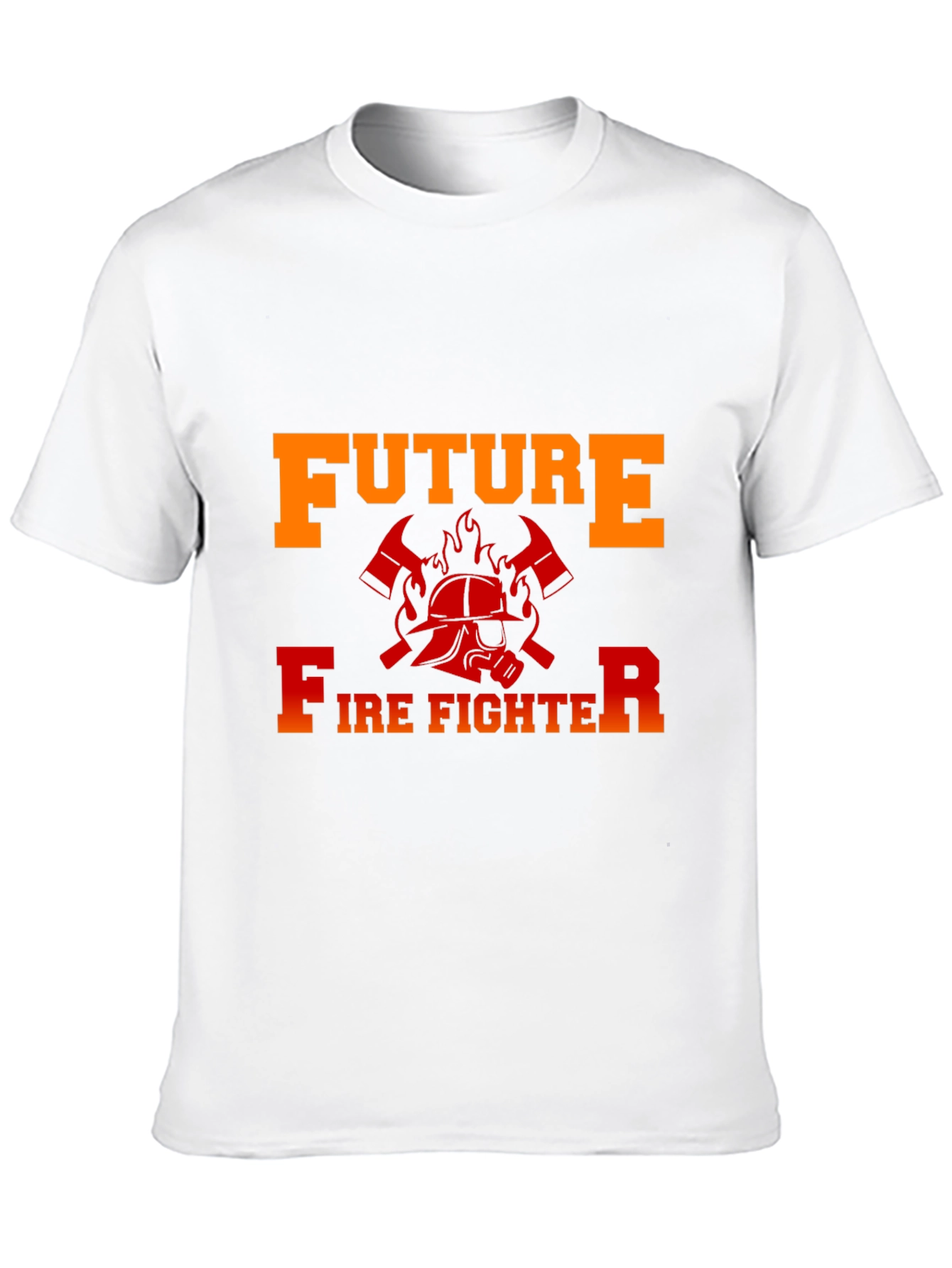 Black Future Firefighter Graphic T-Shirt - Black Cotton Tee view 10