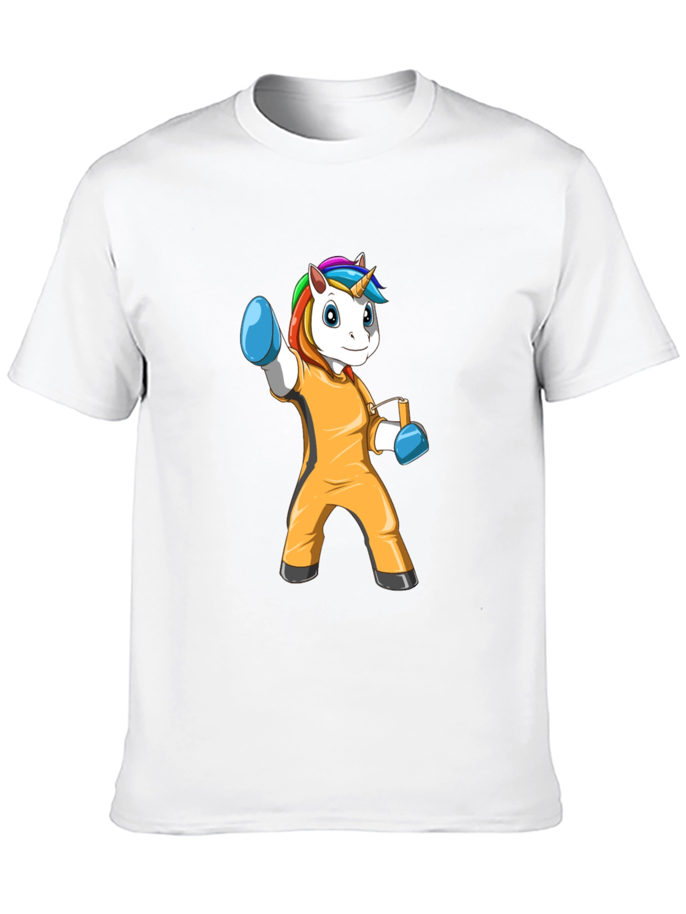 Black Unicorn in Jail Outfit Graphic Tee view 10