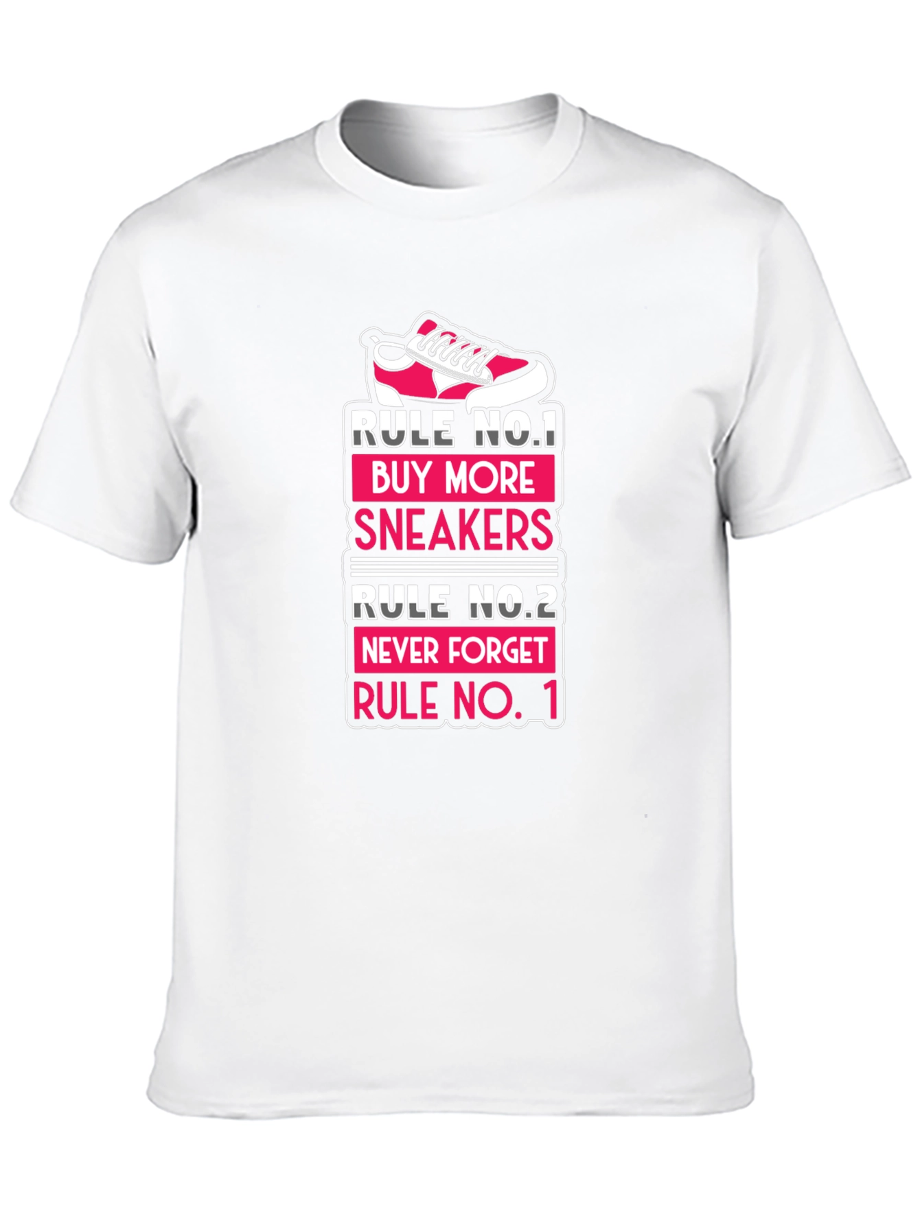 Black Sneaker Lover T-Shirt - Rule No. 1 view 10