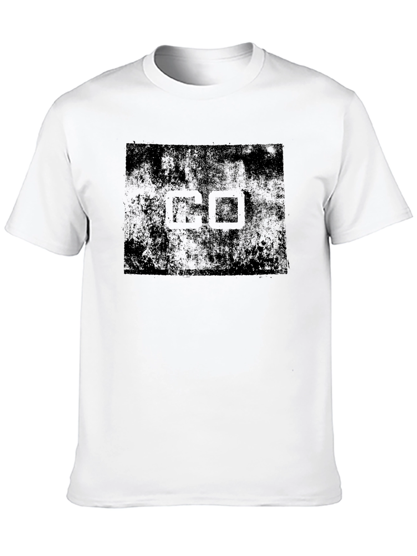 Black Distressed GO Graphic Tee - Black Cotton Blend view 10