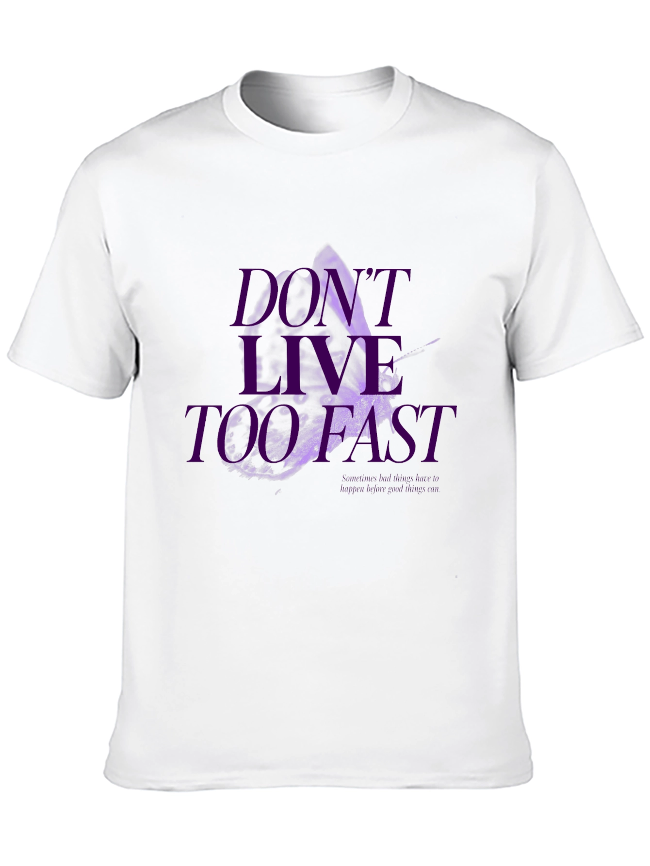 Black Don't Live Too Fast Graphic Tee - Black view 10