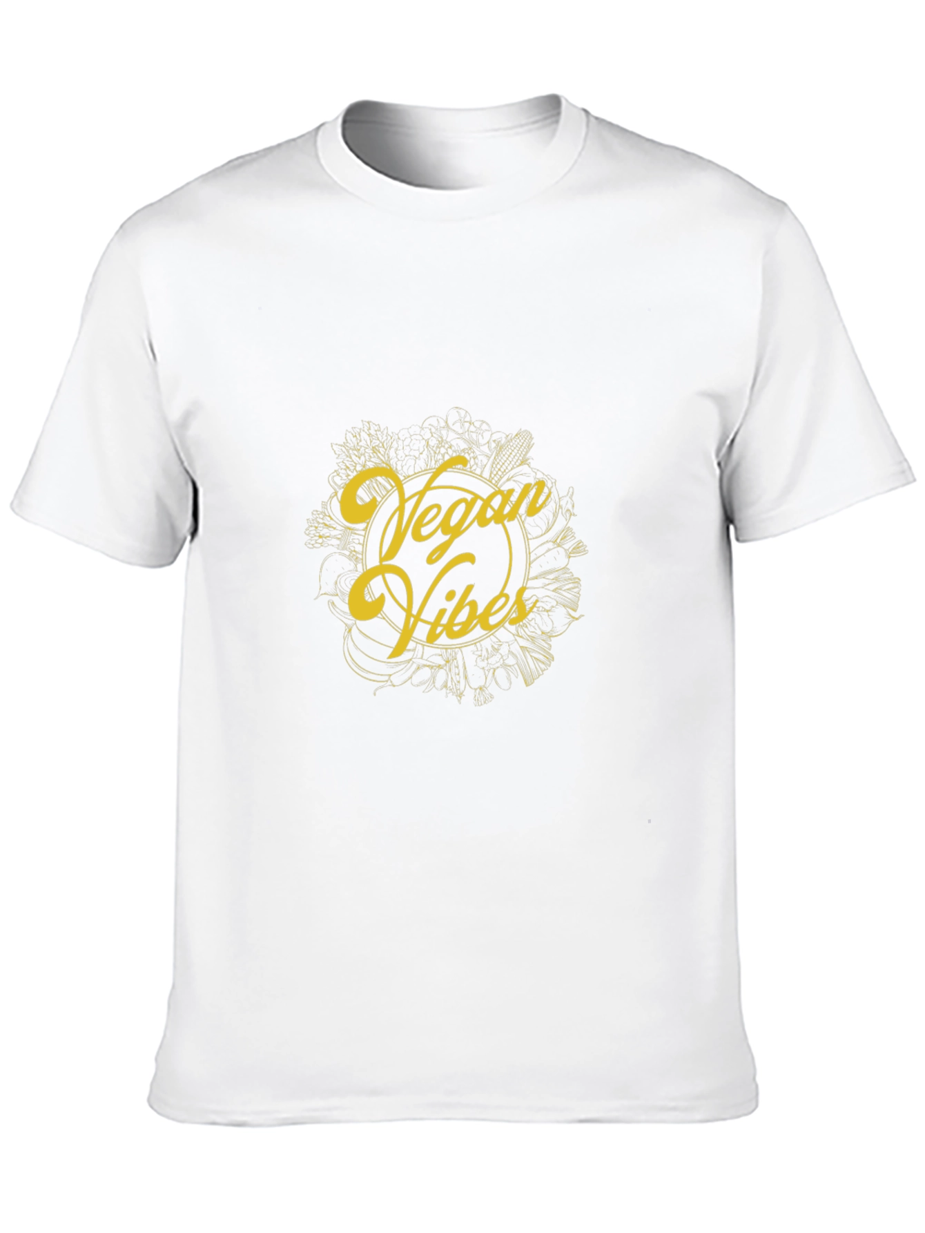 Black Vegan Vibes Black T-Shirt view 10