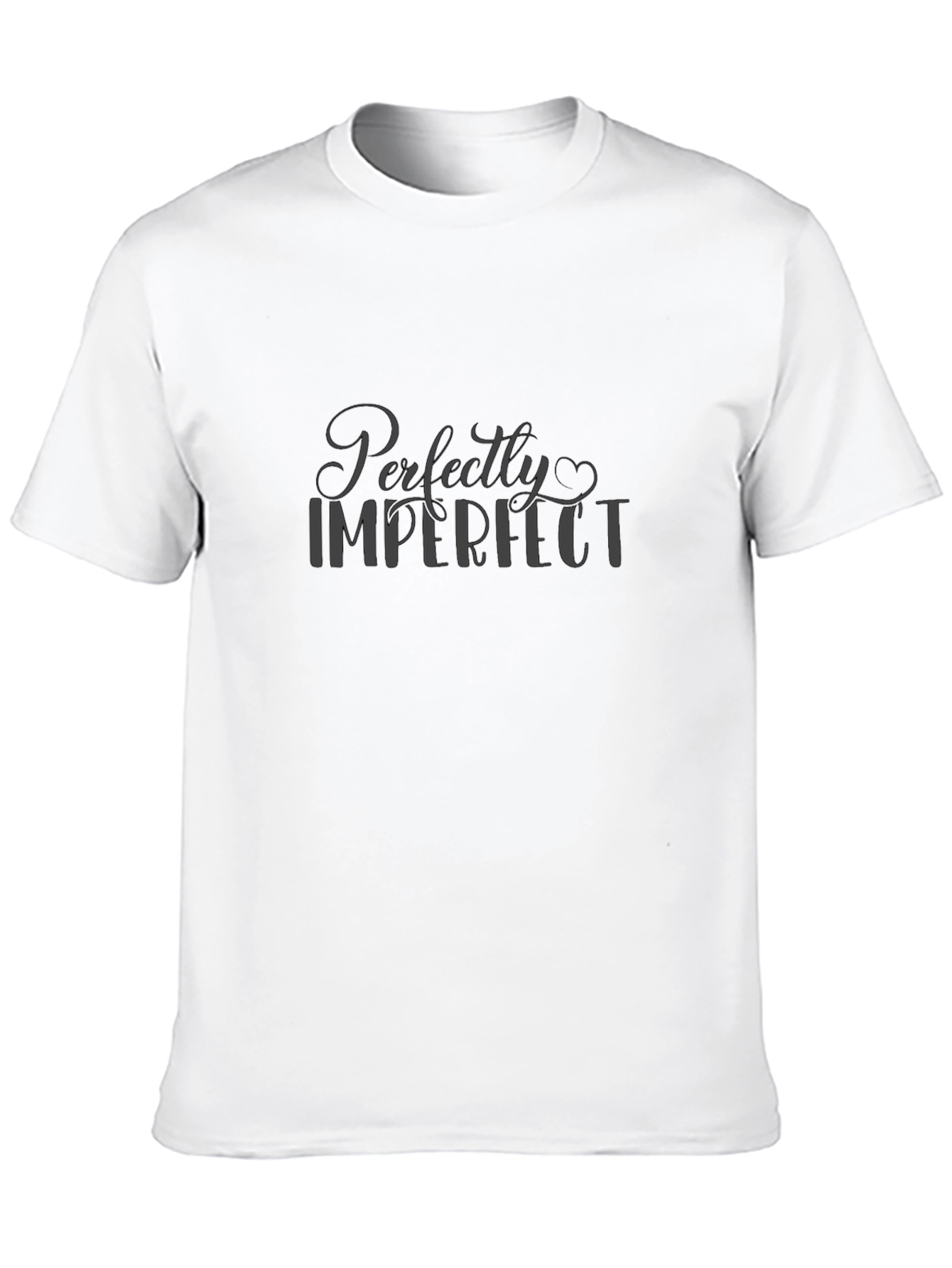 Black Perfectly Imperfect Men's Black T-Shirt view 10