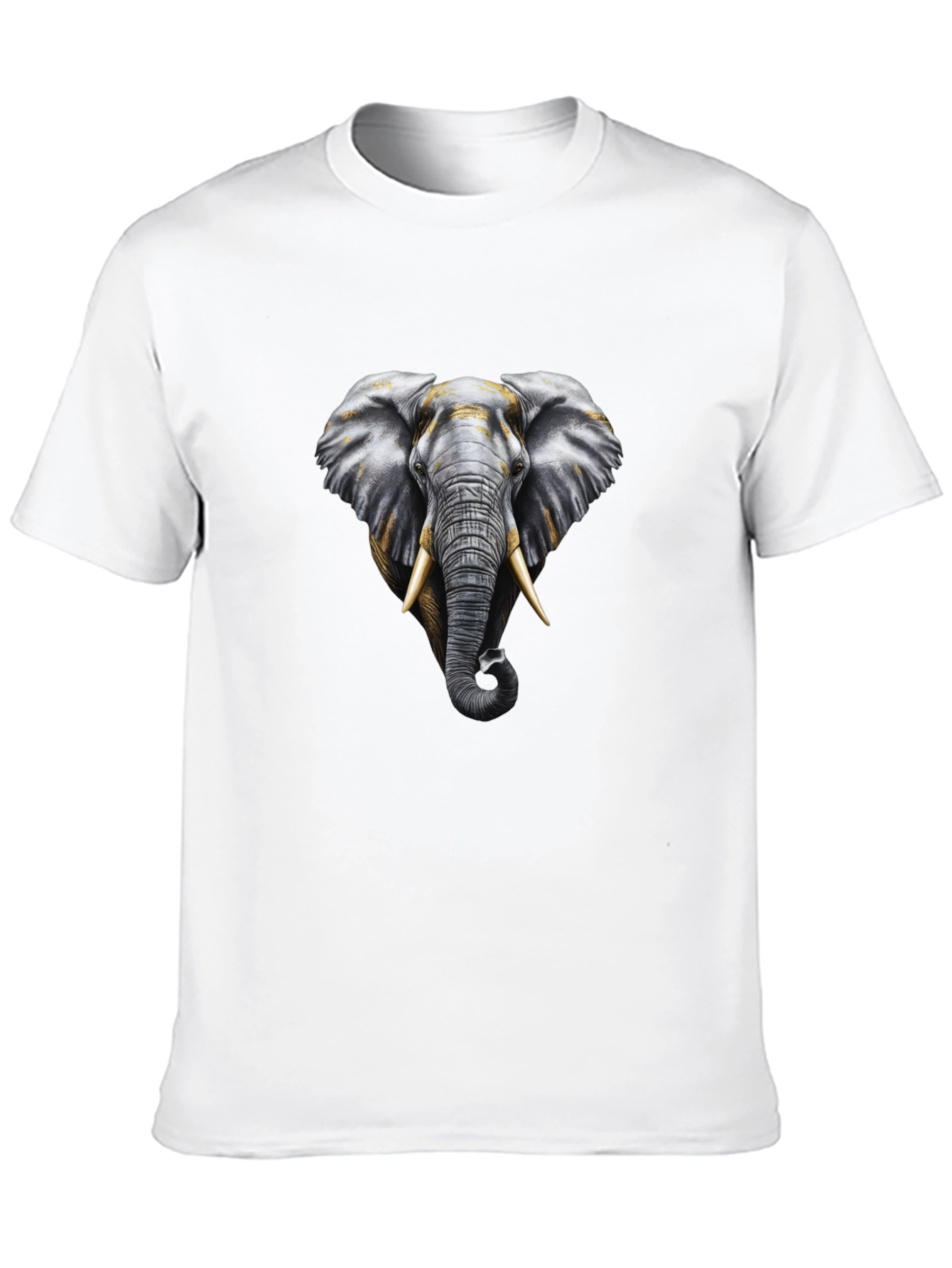 Black Elephant Graphic Tee - Black Cotton Comfort view 10