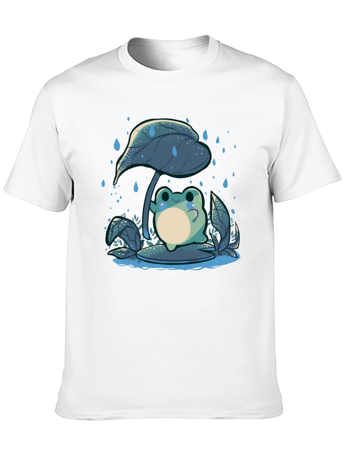 Black Frog Under Leaf Graphic Tee view 10