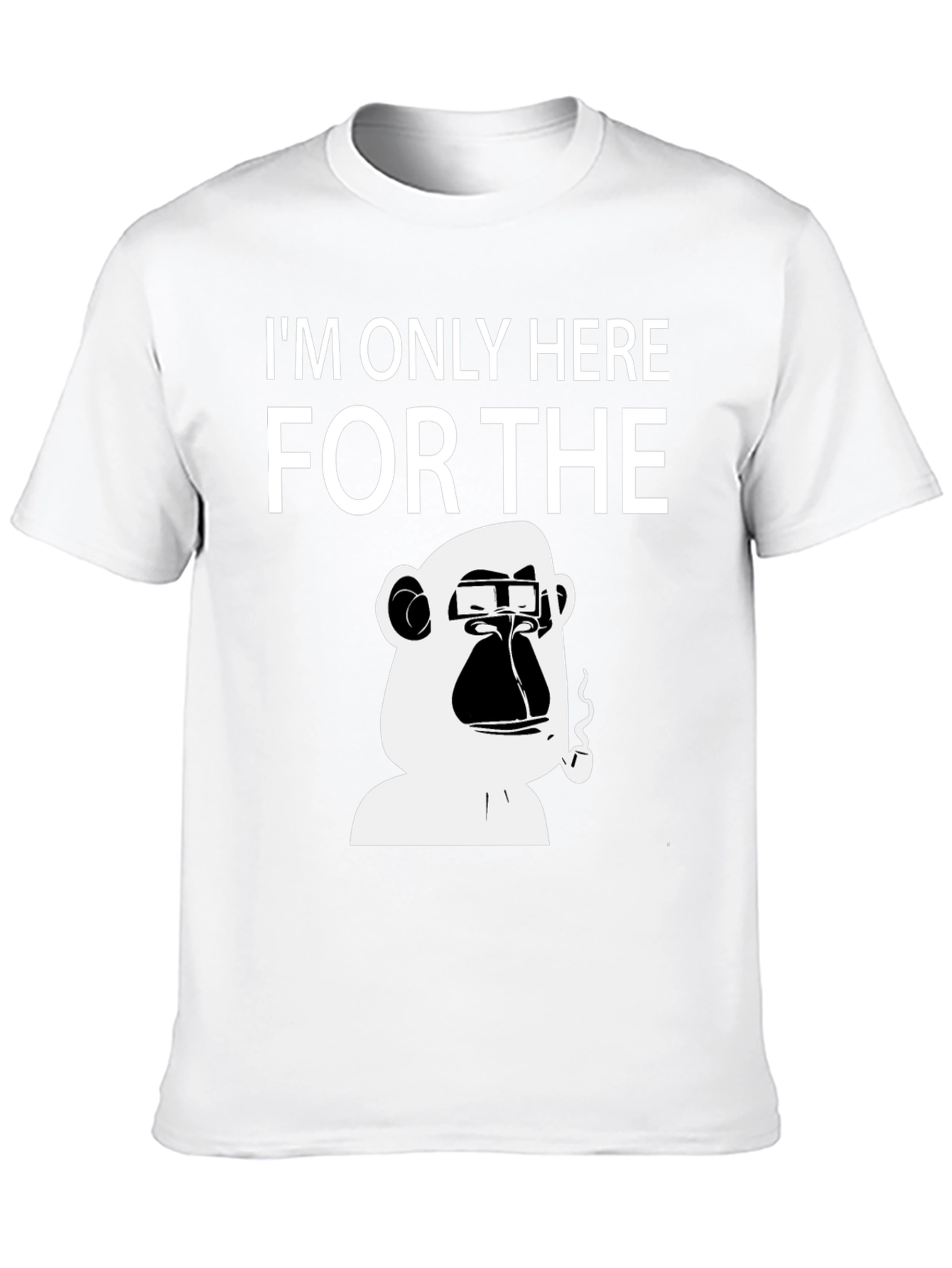 Black I'm Only Here for the Ape T-Shirt view 10